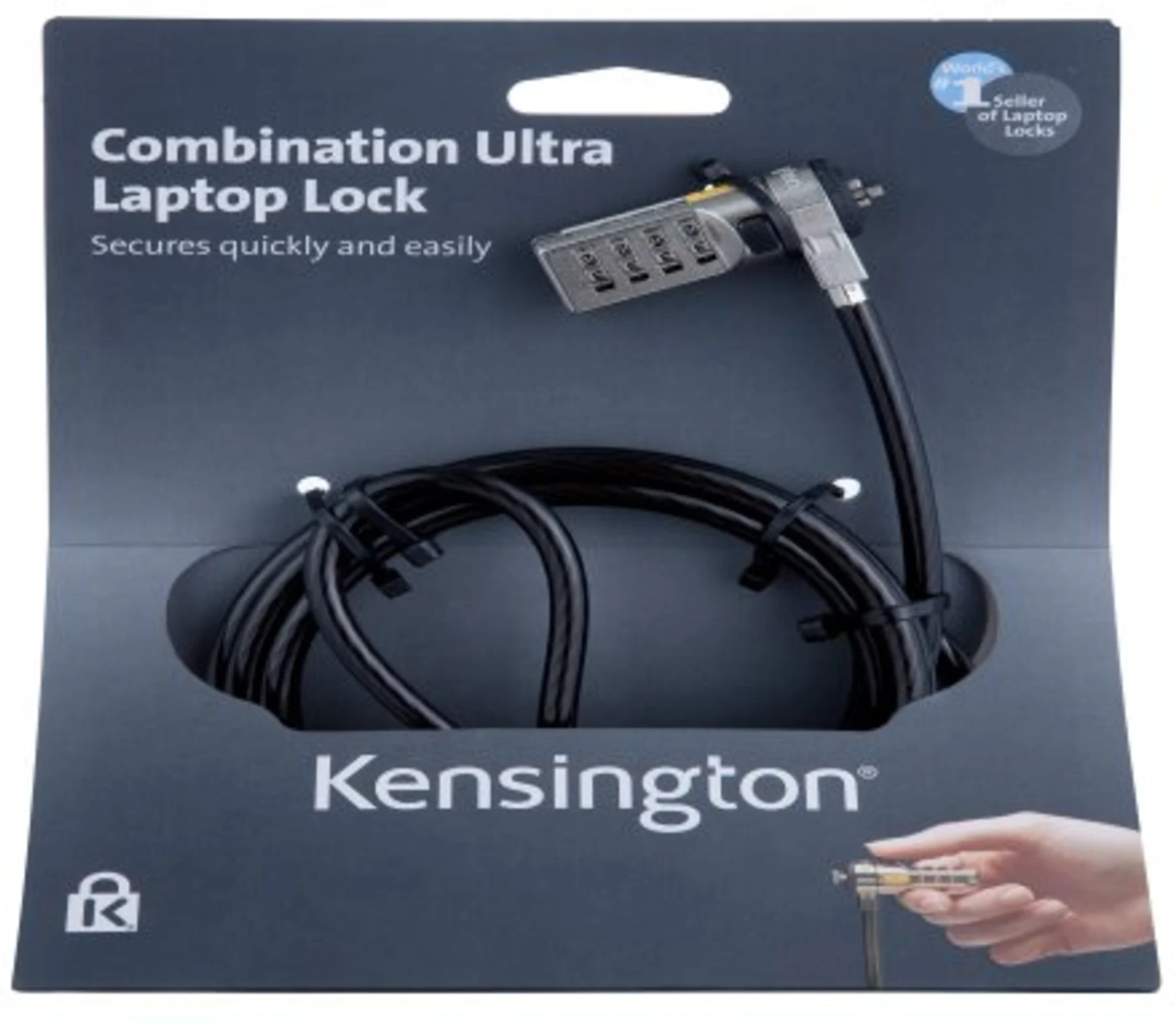 Imagen 4 de Cable de Seguridad Kensington MicroSaver 2mts Color Gris CON CLAVE (Reacondicionado)