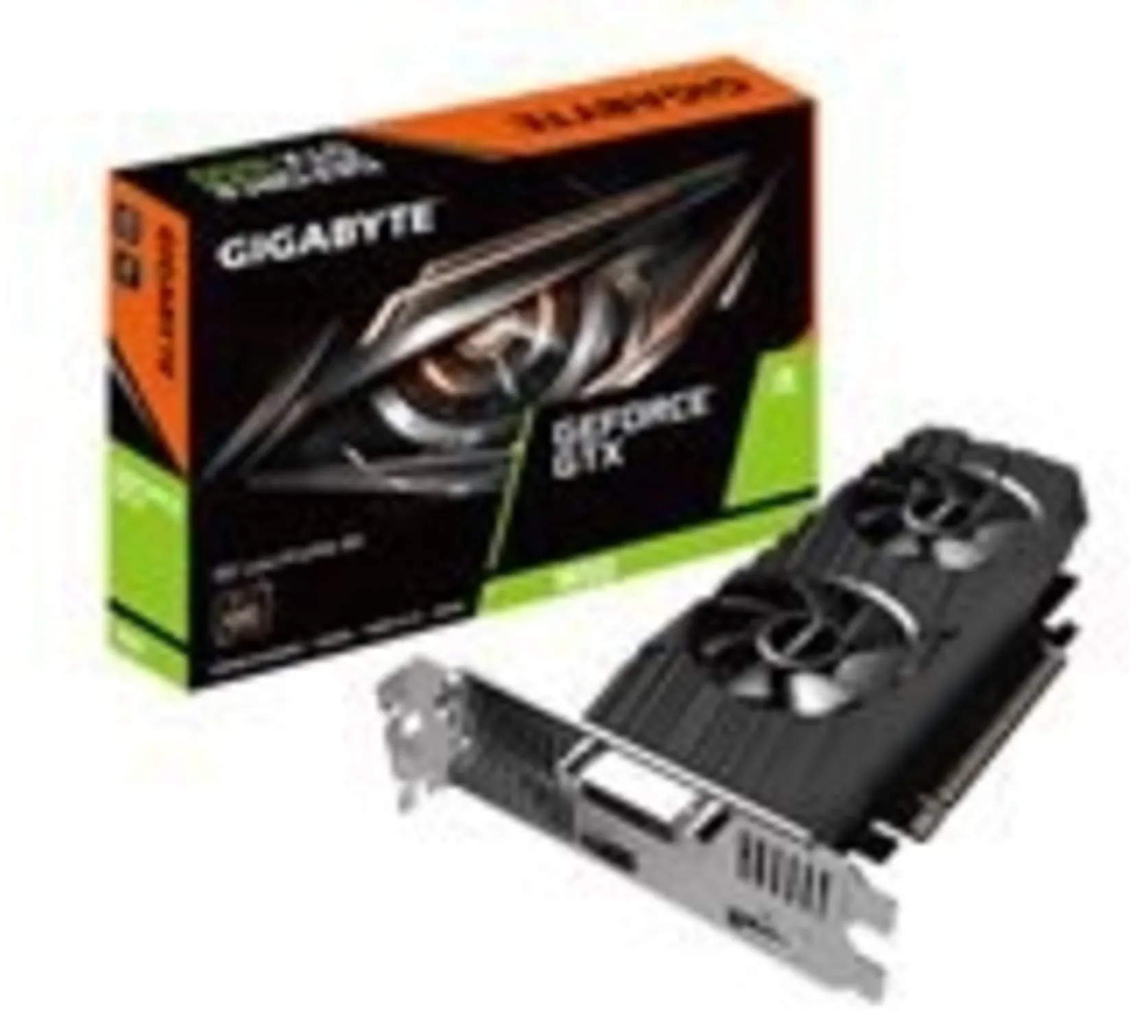 Imagen 2 de Gigabyte GeForce GTX 1650 OC Low Profile 4G - Overclocked Edition - tarjeta gráfica - GF GTX 1650 - 4 GB GDDR5 - PCIe 3.0 x16 perfil bajo - DVI, HDMI, DisplayPort