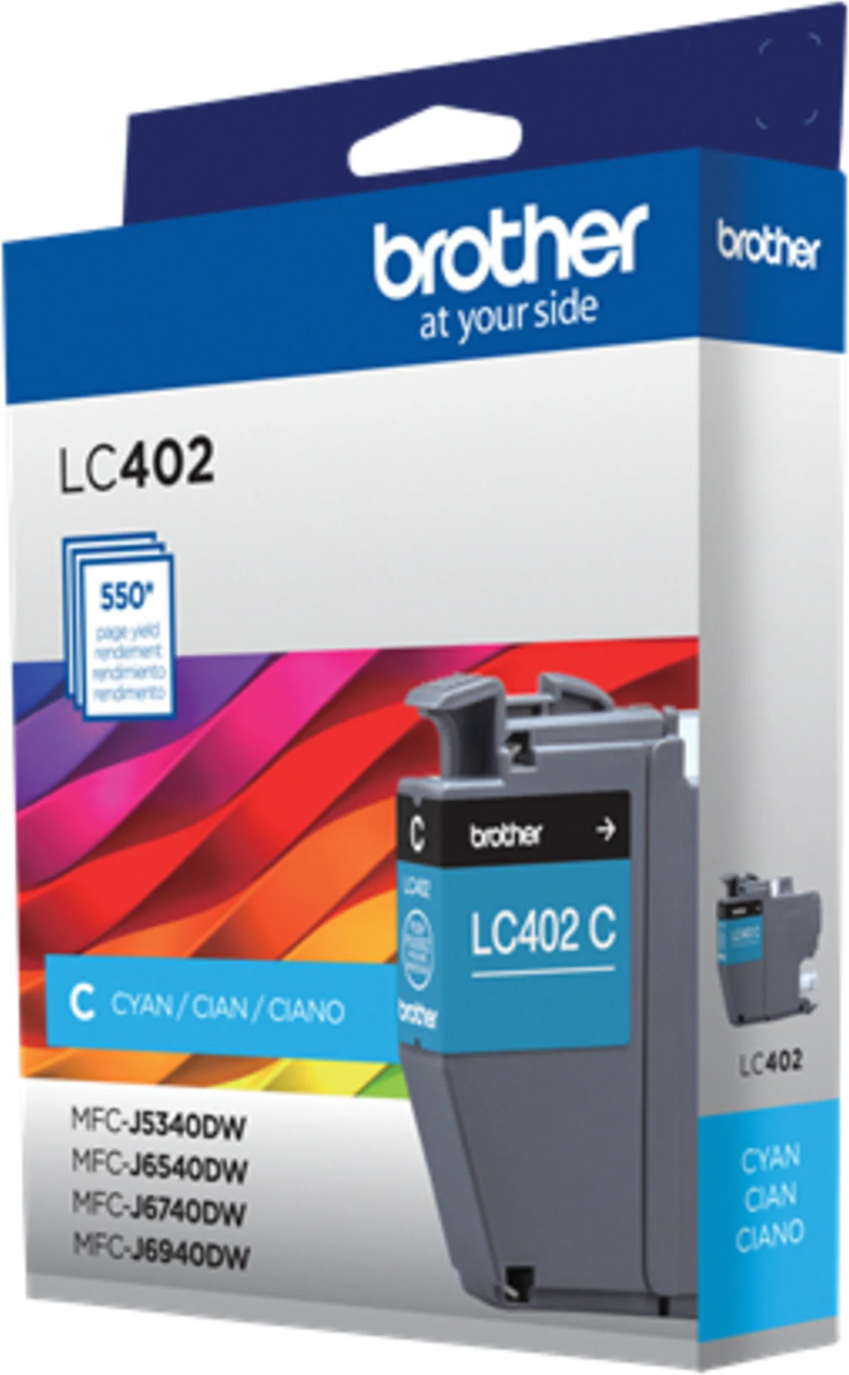 Imagen 4 de Cartridge Brother LC402CS Cyan Comp. MFCJ6740DW, 550 Páginas
