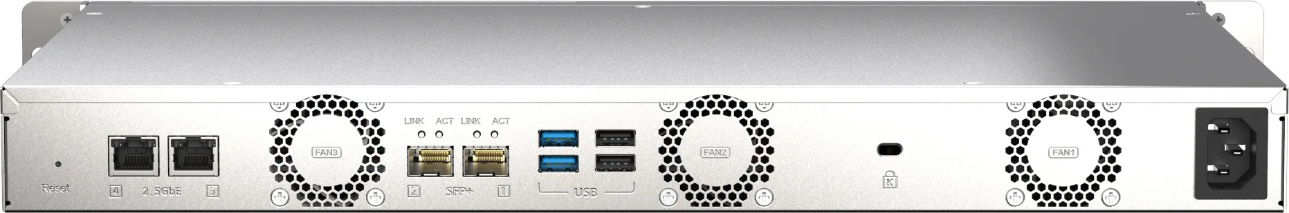 Imagen 1 de NAS QNAP TS-435XEU-4G-US, 4 Bahías SSD M.2 NVMe CPU Marvell Octeon RAM 4GB 