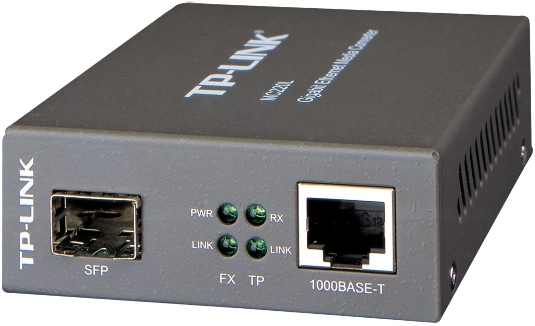 Imagen 0 de Convertidor de Medios TP-LINK 1-SFP 1-1000-RJ45 Ethernet Gigabit Plug-5.5x2.1mm