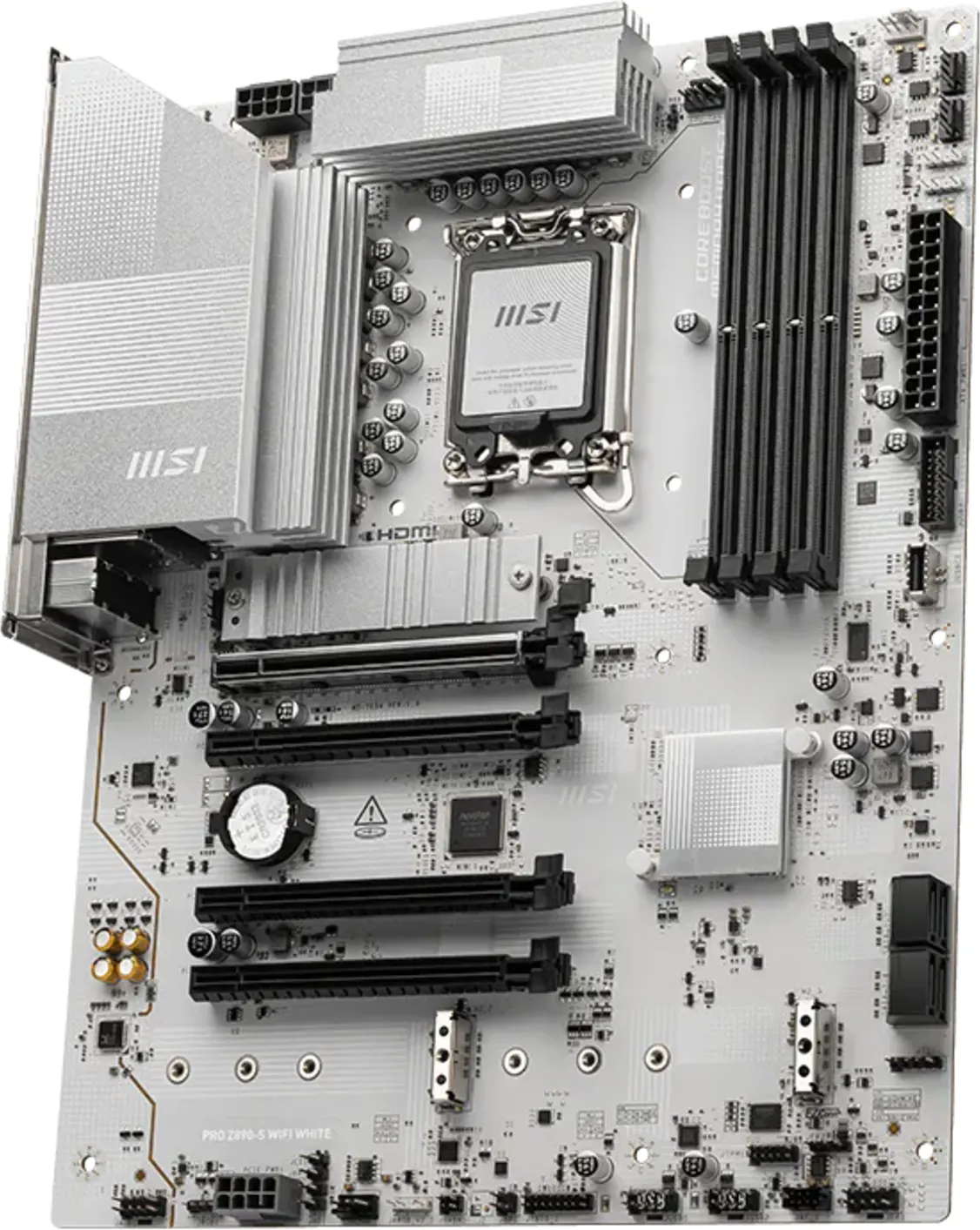 Imagen 2 de Tarjeta Madre MSI PRO Z890-S WIFI LGA1851 Ultra Ser 2 4*DDR5 LAN WIFI7 ATX White