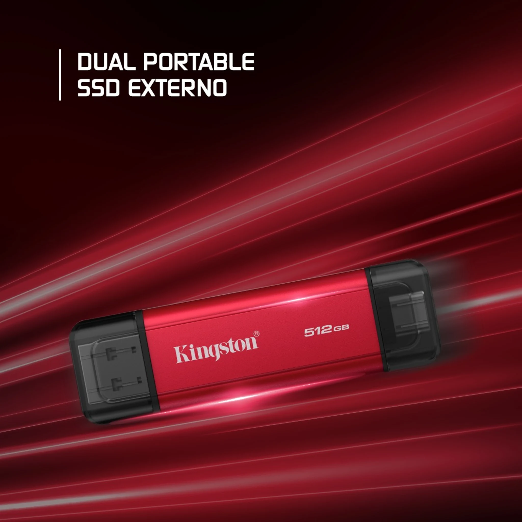 Imagen 6 de Unidad SSD Externo Kingston 1TB Dual USB-C/A Lec1050MB/s Esc950MB/s