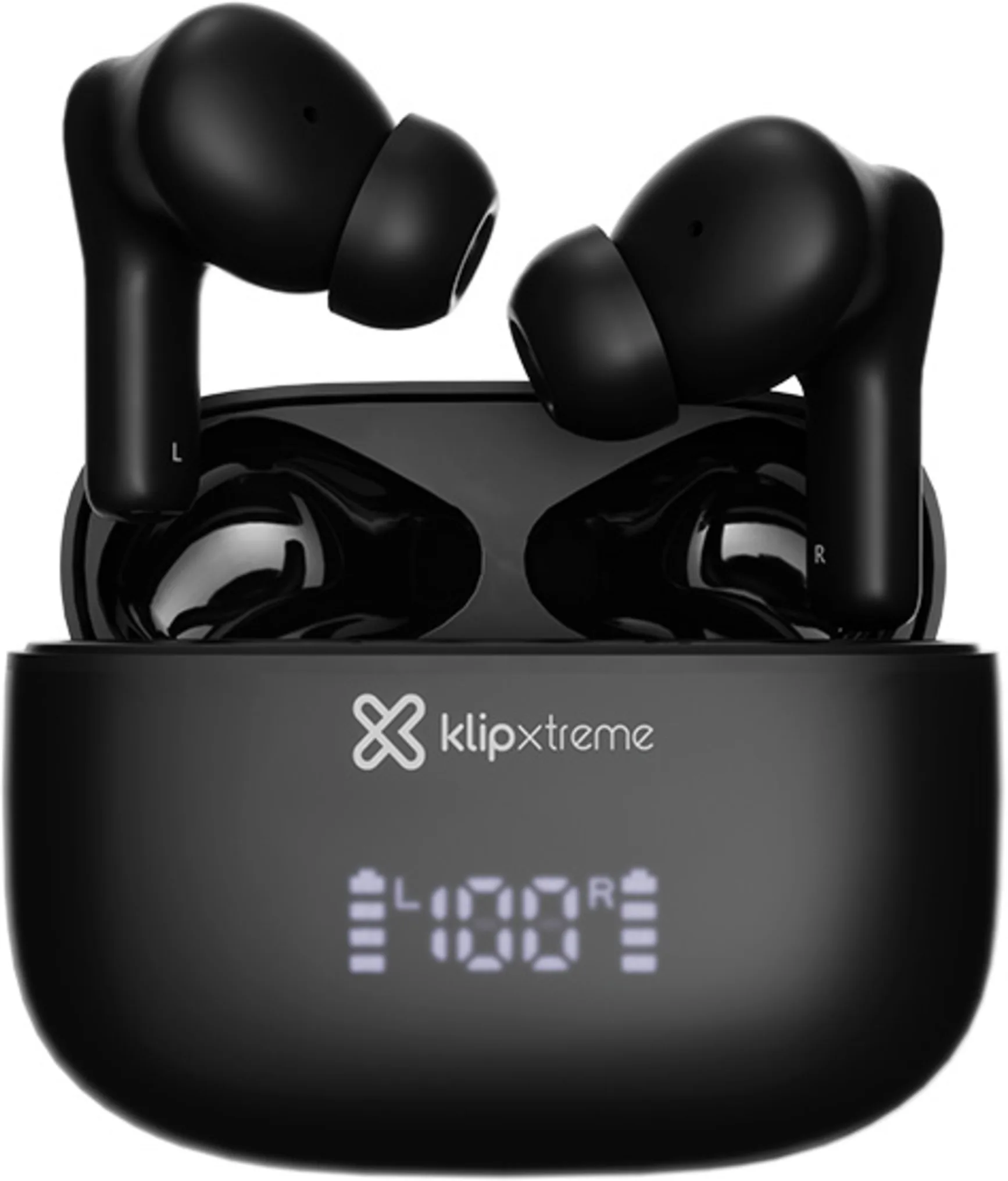 Imagen 0 de Klip Xtreme - True wireless earphones - Para Phone / Para Portable electronics / Para Tablet - Wireless - 26Hrs Hybdrid ANC Black