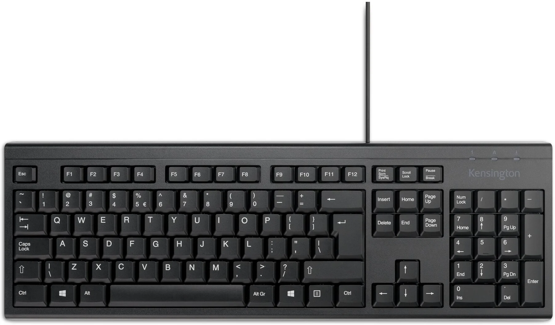 Imagen 8 de Teclado Alámbrico Kensington KB100 EQ, Español Tamaño completo Res.Derrame Negro