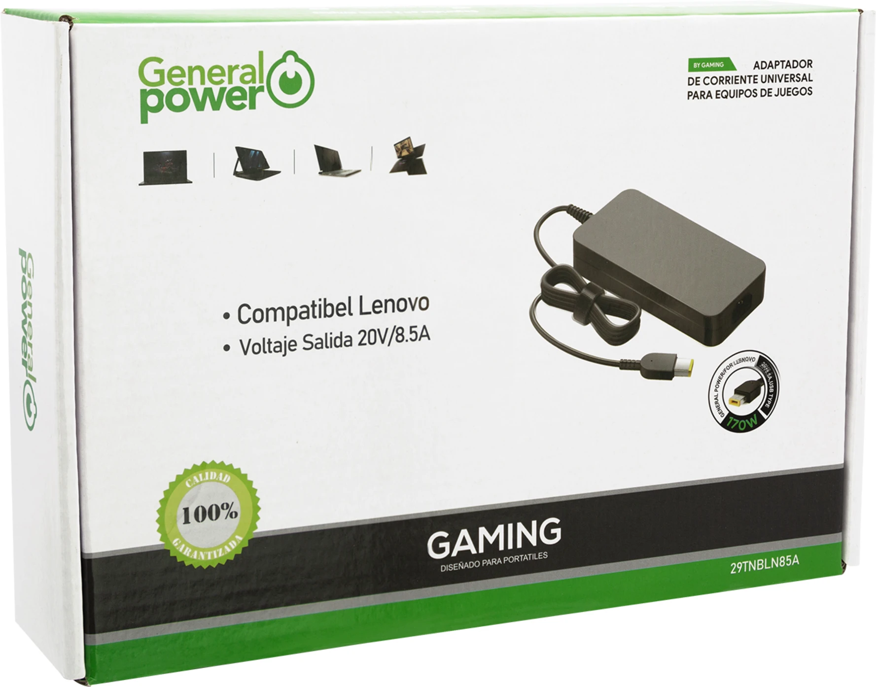 Imagen 0 de CARGADOR NOTEBOOK GAMER LENOVO USB TYPE