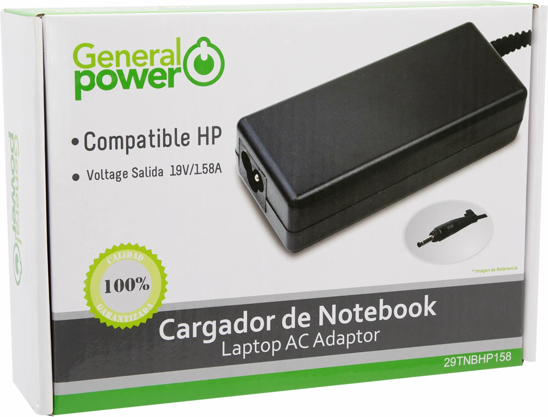 Imagen 0 de CARGADOR NOTEBOOK 19V/1,58A  HP-COMPAQ  (TIP 4.0*1.7)