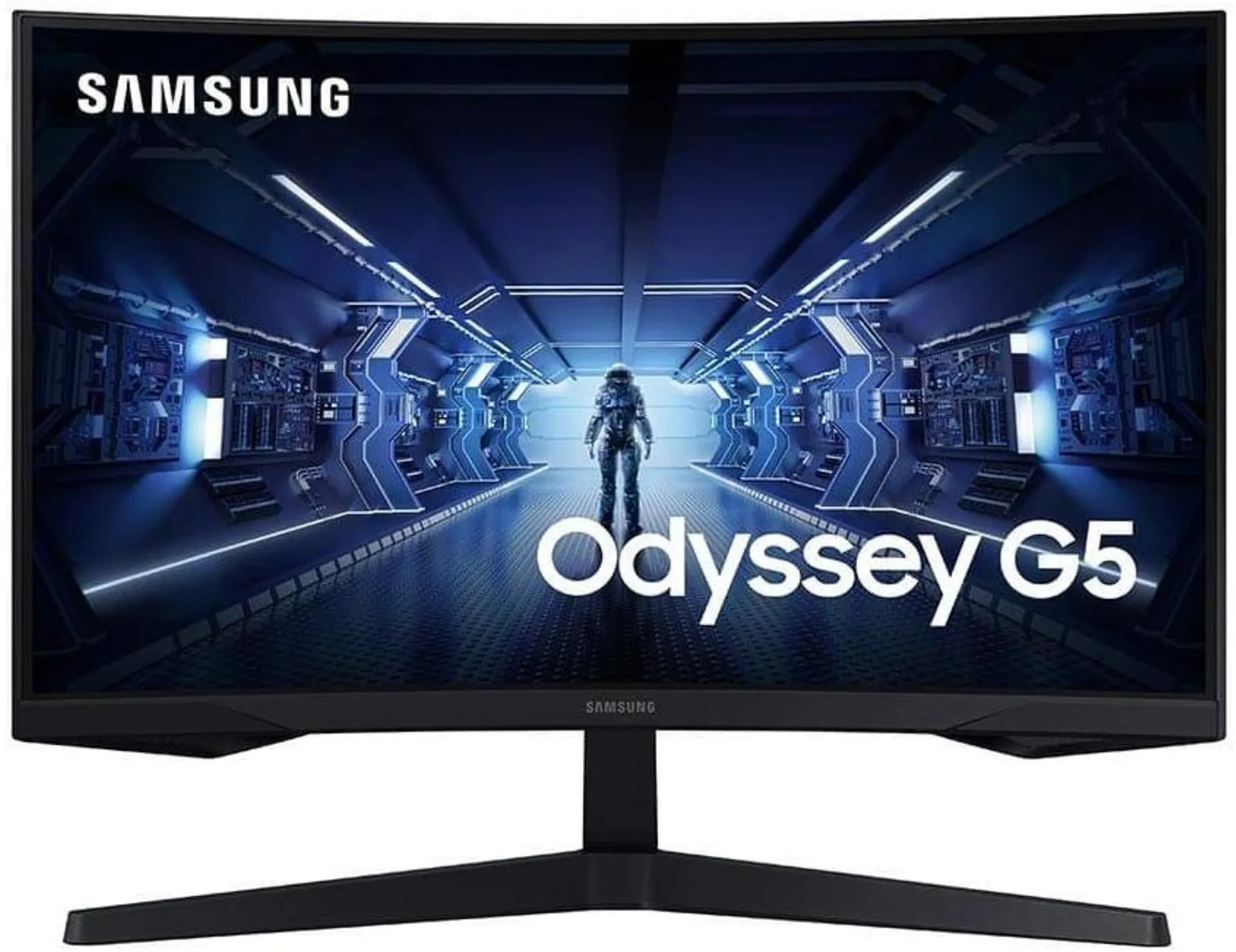 Imagen 2 de Monitor Gamer Curvo Samsung Odyssey G5 Wide Quad HD 27" 2560 x 1440 100R HDMI	