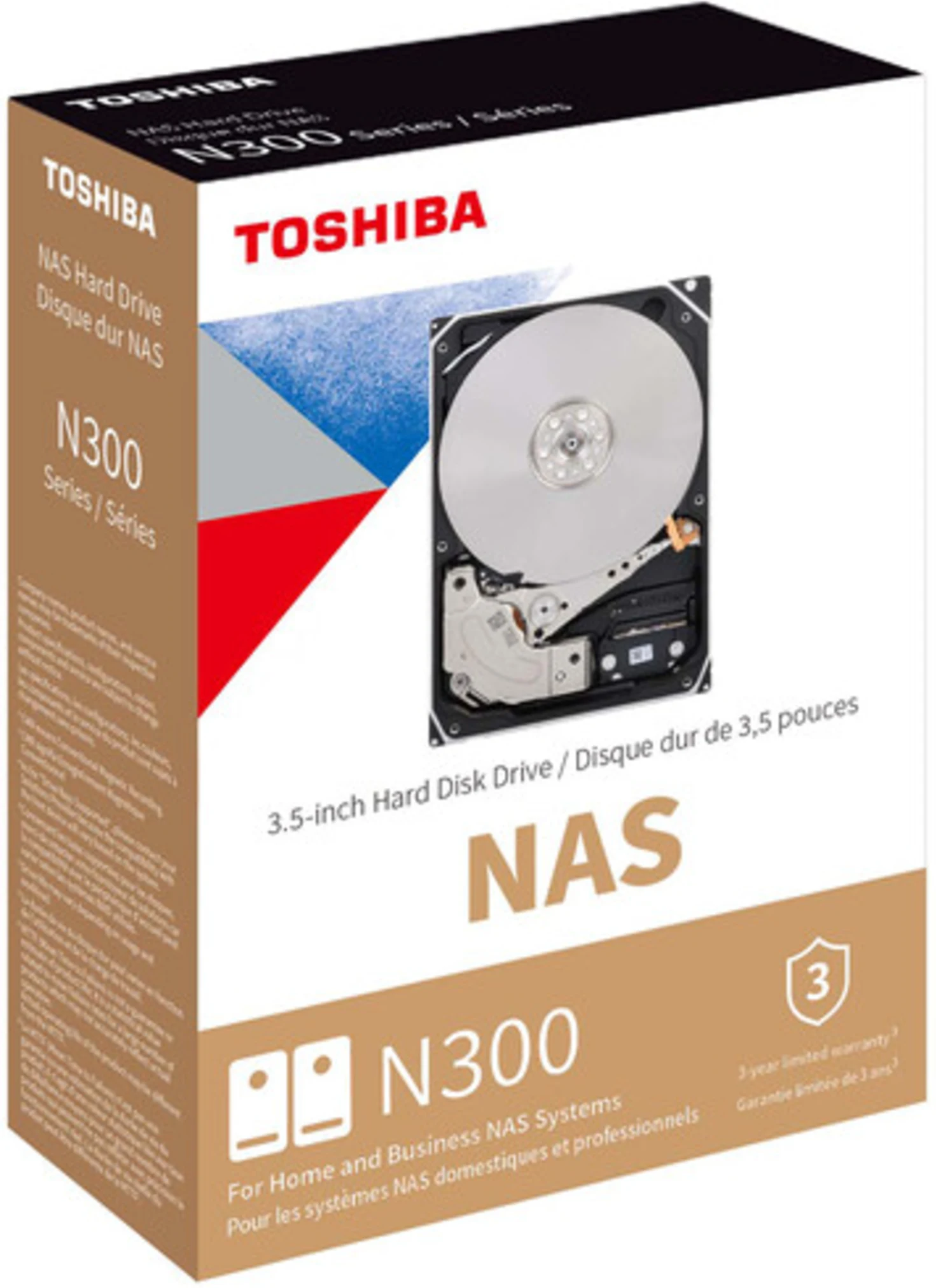 Imagen 0 de Disco Duro Toshiba N300 20TB 3.5" 7200RPM SATA III 6.0Gbit/s  p/NAS