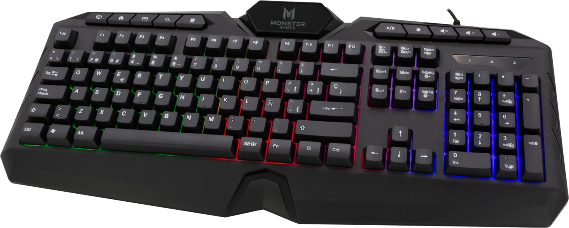 Imagen 2 de T1026 KEYBOARD GAMER MONSTER ONSET