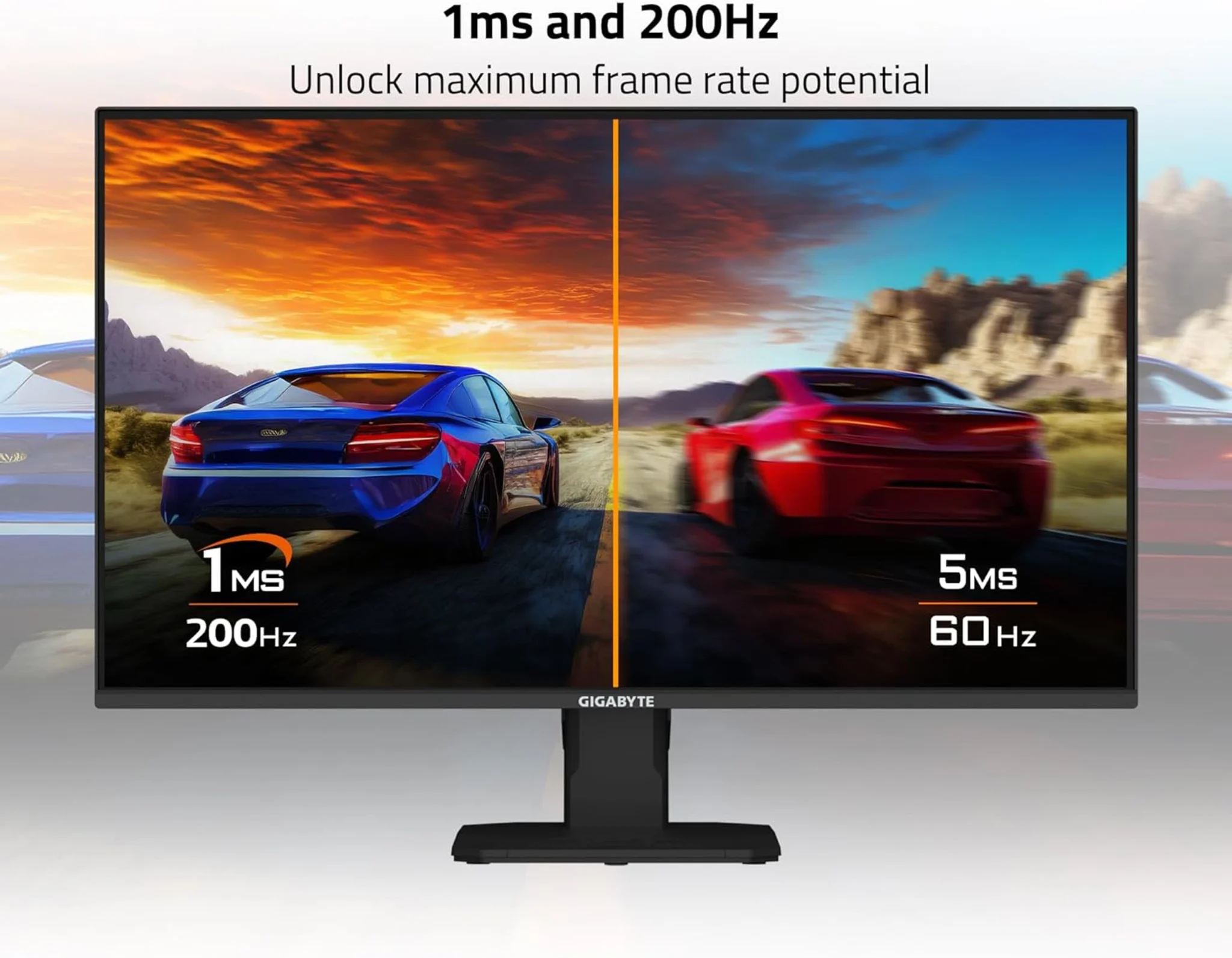 Imagen 11 de Monitor Gamer Gigabyte GS25F2 24.5" FHD 1920*1080 IPS 1*DP 2*HDMI 200Hz