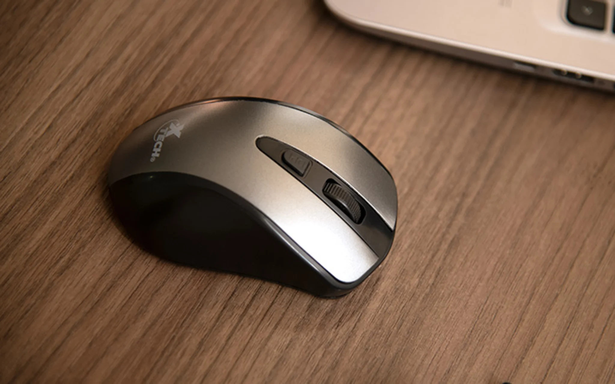 Imagen 3 de Mouse Inalámbrico XTech XTM-315GY Óptico 1600dpi 2.4GHz 4 Botones Aluminum gray
