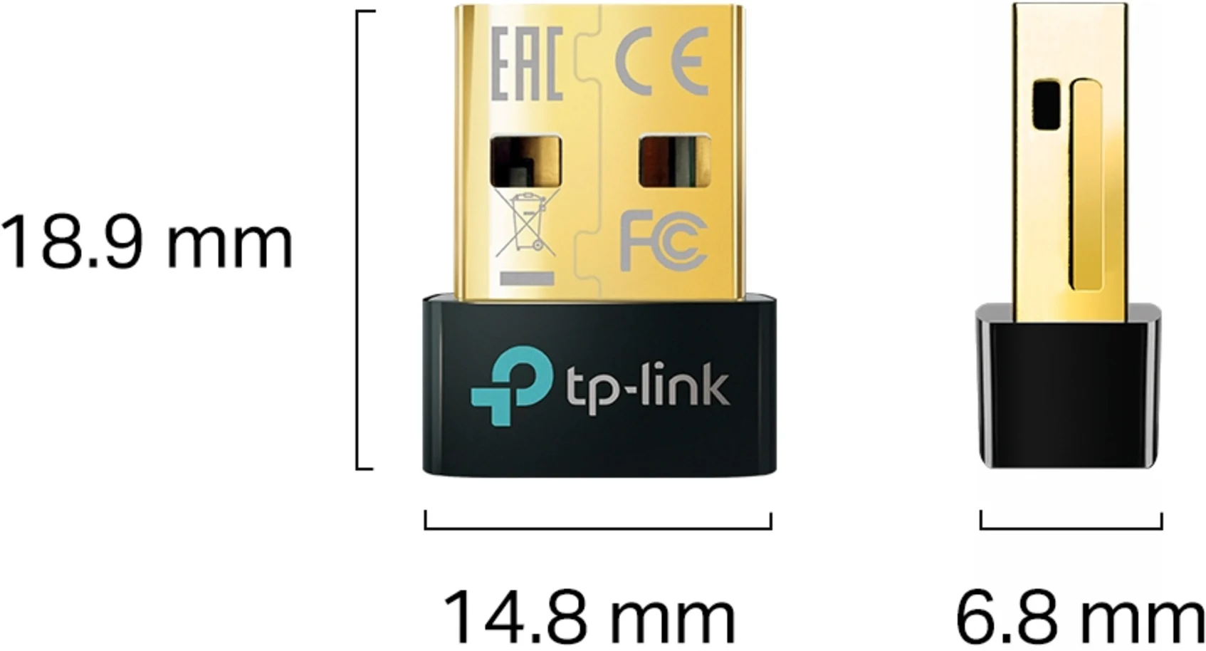 Imagen 3 de Adaptador Nano USB Bluetooth 5.0 TP-Link UB500 V1, USB 2.0 Color Negro