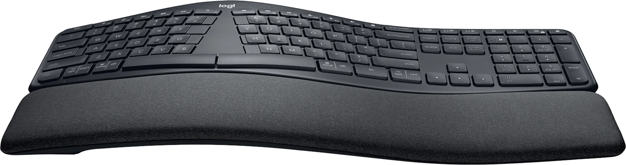 Imagen 1 de Teclado Inalámbrico Ergonómico Logitech Ergo K860 RF+Bluetooth Español Negro