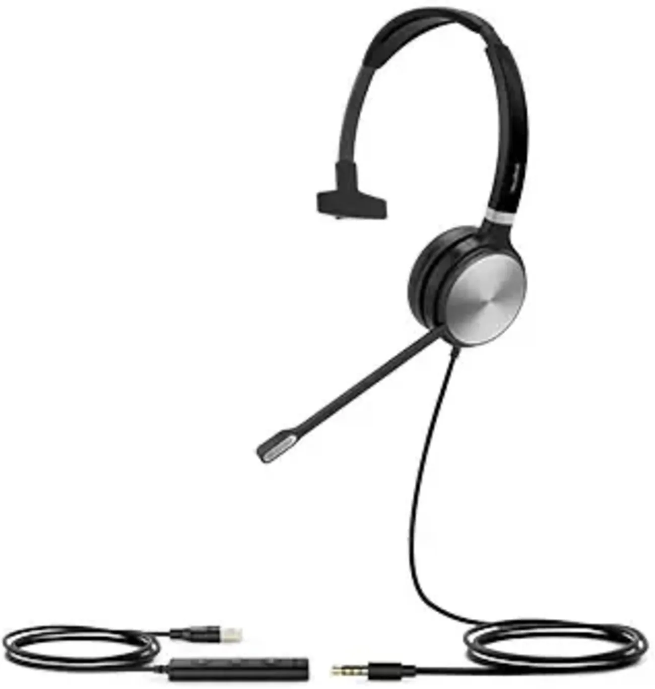 Imagen 3 de Cintillo Auricular Monoaural USB plug de 3.5mm certificado para Microsoft Teams