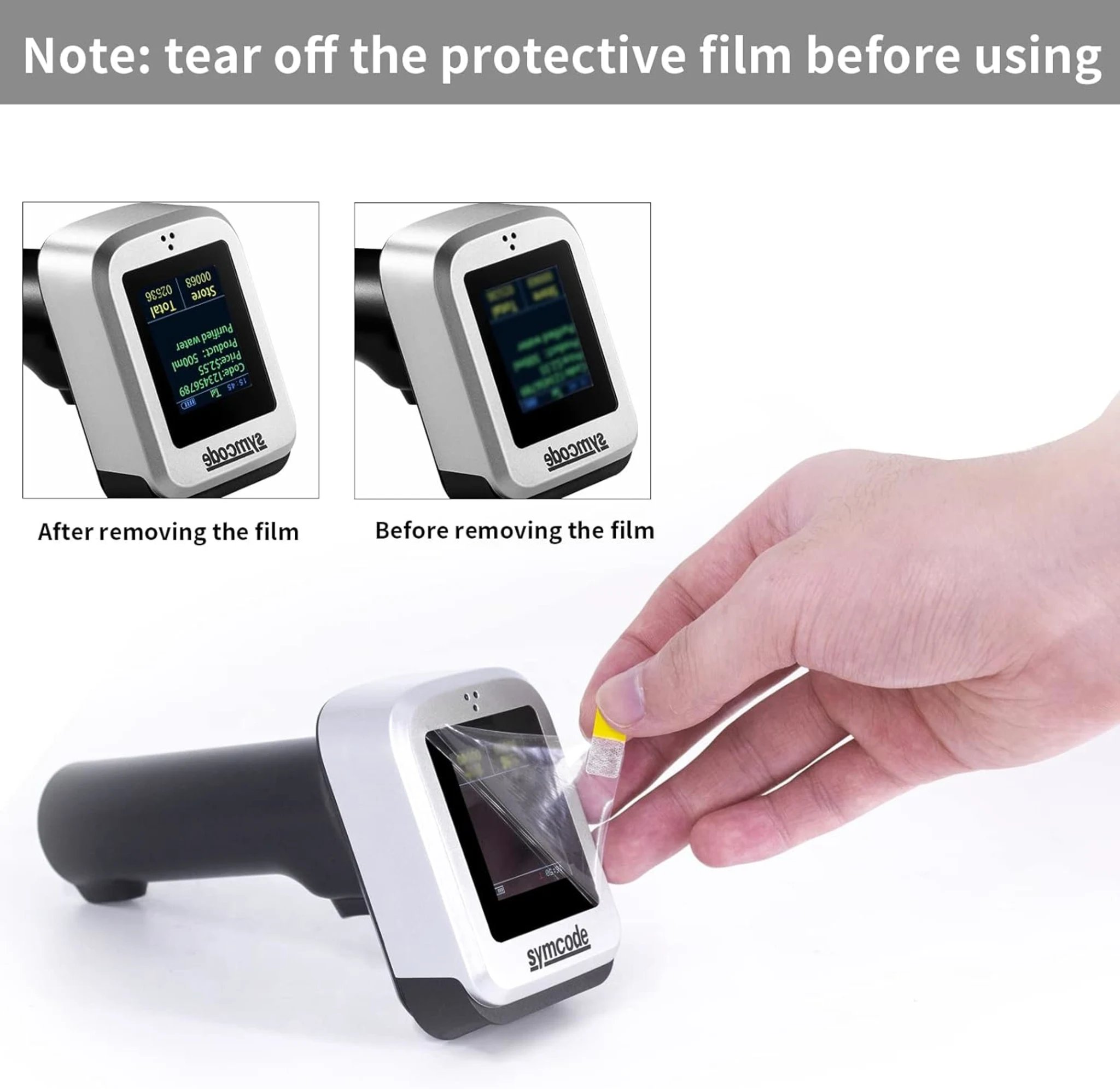 Imagen 3 de Lector Codigo de Barras Inalámbrico Symcode 2D  MJ-1932 Con Display