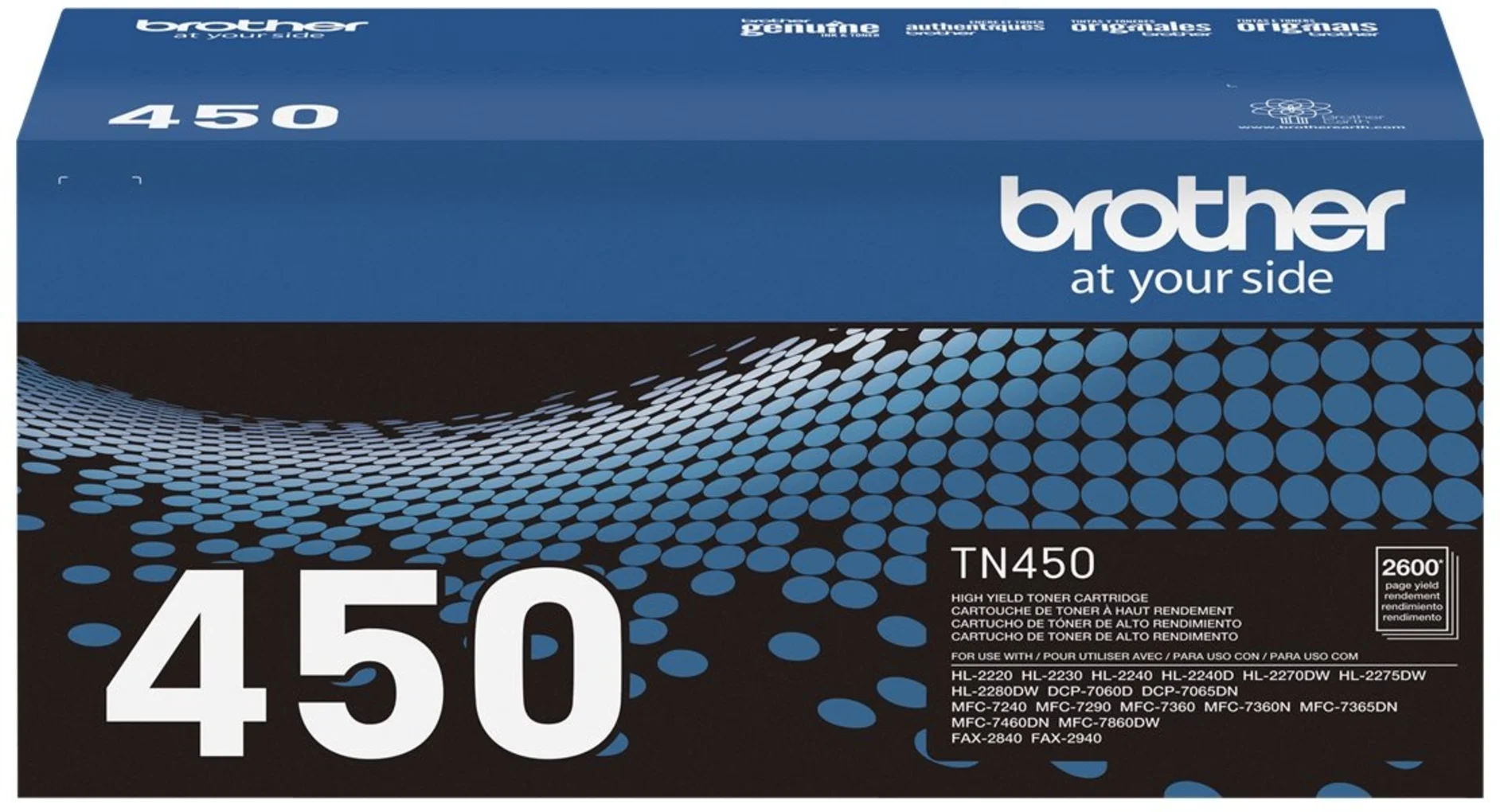 Imagen 7 de Toner Brother TN-450 Negro para MFC7360N/7460DN/7860DW DCP7060D/7065DN, 2600 Pág