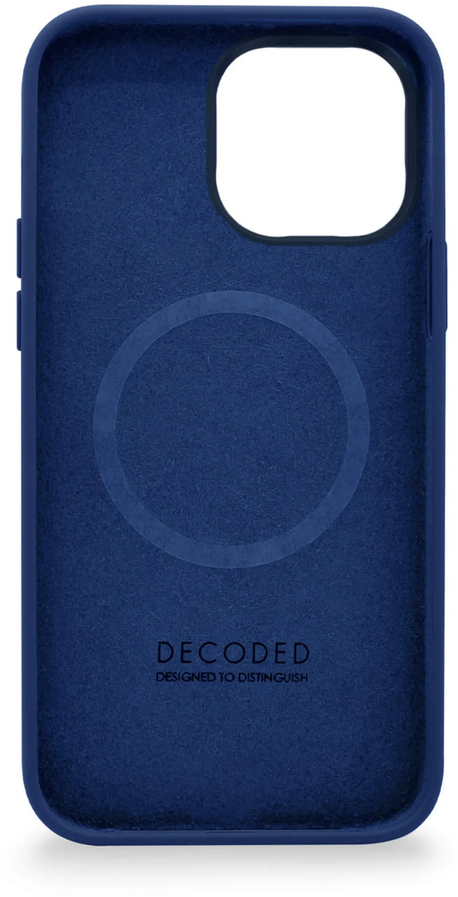Imagen 4 de Funda silicona con MagSafe para iPhone 14 Pro Max Decoded navy