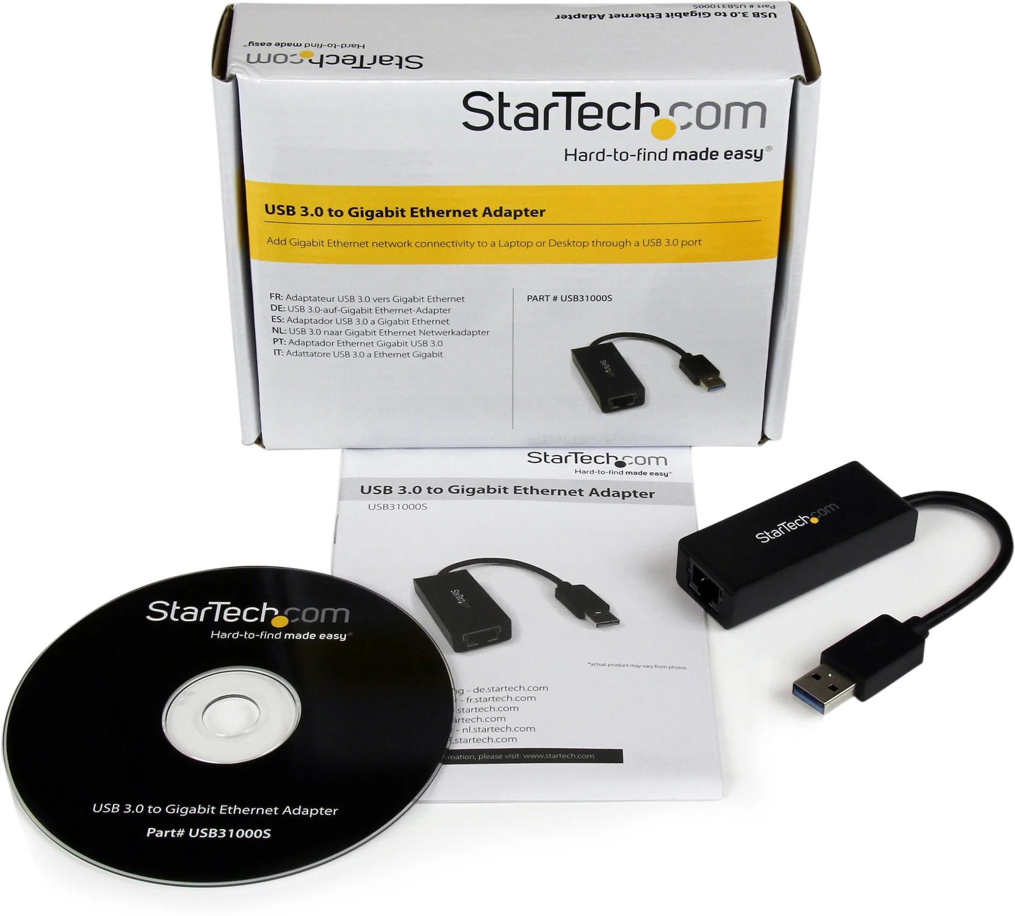 Imagen 5 de Adaptador USB 3.0 a Red Gigabit Ethernet RJ-45 Negro - Startech 