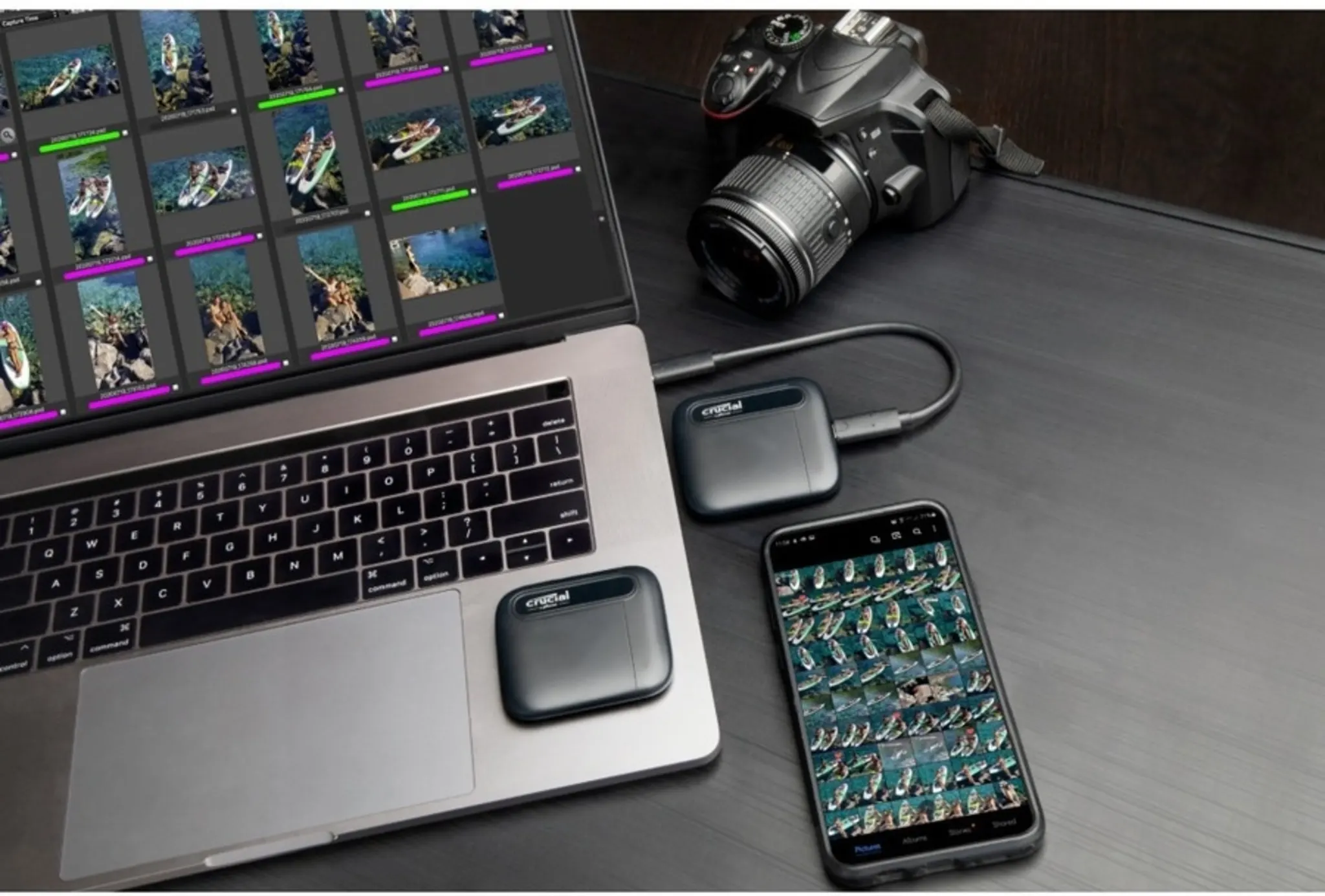 Imagen 6 de Unidad SSD Externo Crucial X6 1TB 2.5" USB-C 3.2 G2 Lec 800MB/s Color Negro