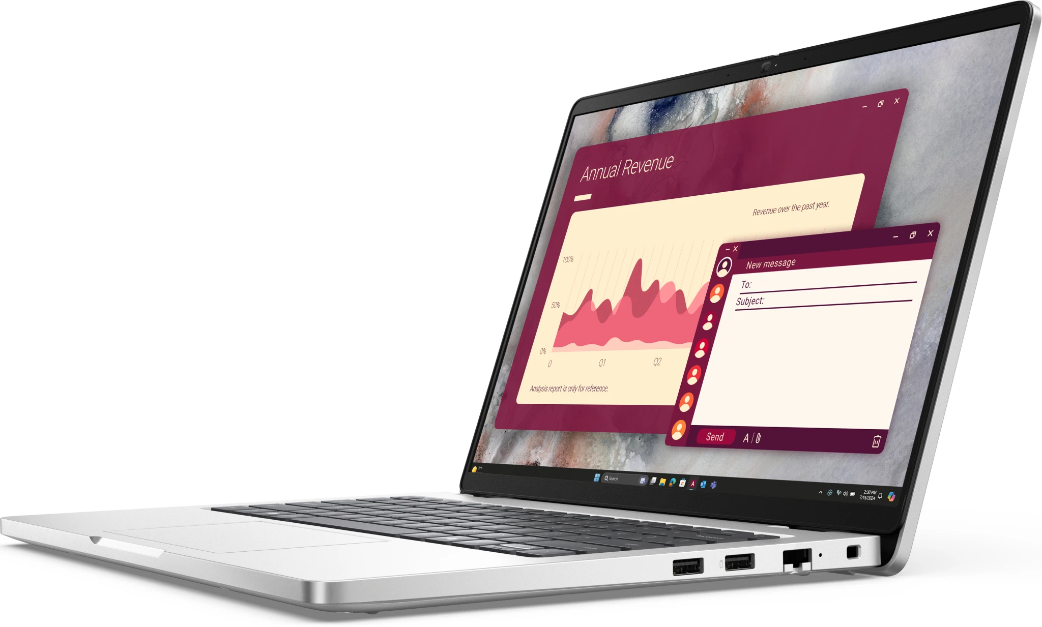 Imagen 2 de Notebook Dell Pro 14  Intel Core Ultra 7 255U RAM32GB SSD1TB 14" W11P