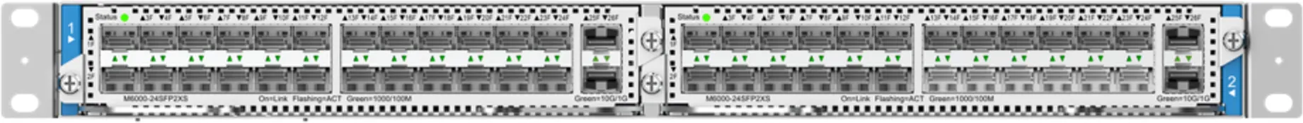 Imagen 3 de RG-NBS6002. SWitch de capa 3 Modular soporta 2 Slot combinables (M6000-16GT8SFP2XS - M6000-16SFP8GT2