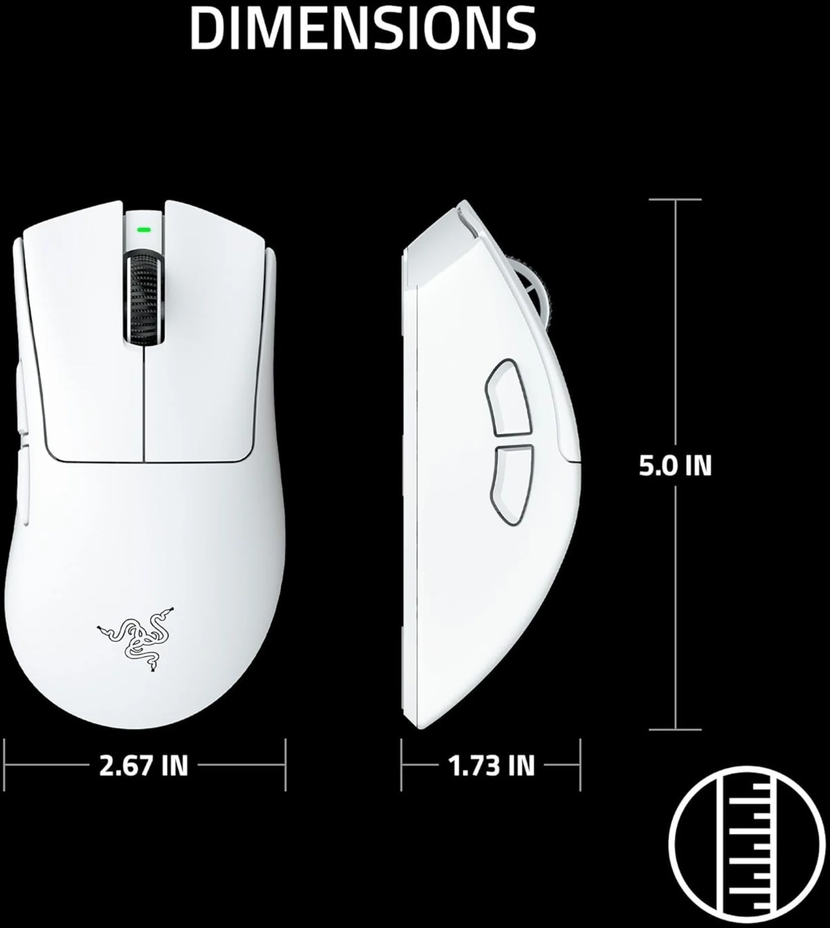 Imagen 6 de Mouse Gamer Razer DeathAdder V4 Pro Inalámbrico Blanco Esports