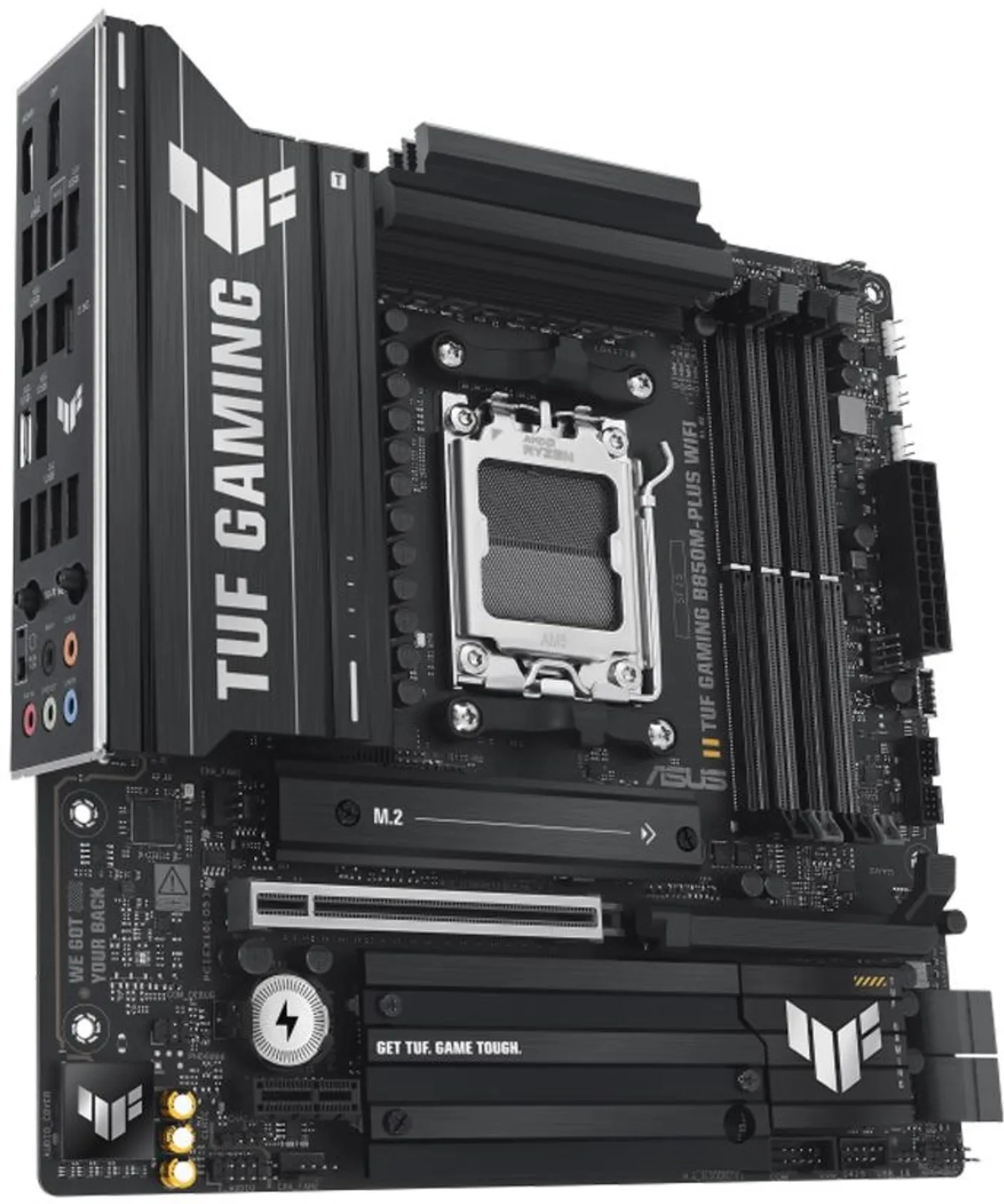 Imagen 2 de Tarjeta Madre Asus TUF GAMING B850M-PLUS WIFI AMD AM5 4*DDR5 3*M.2 DP HDMI 