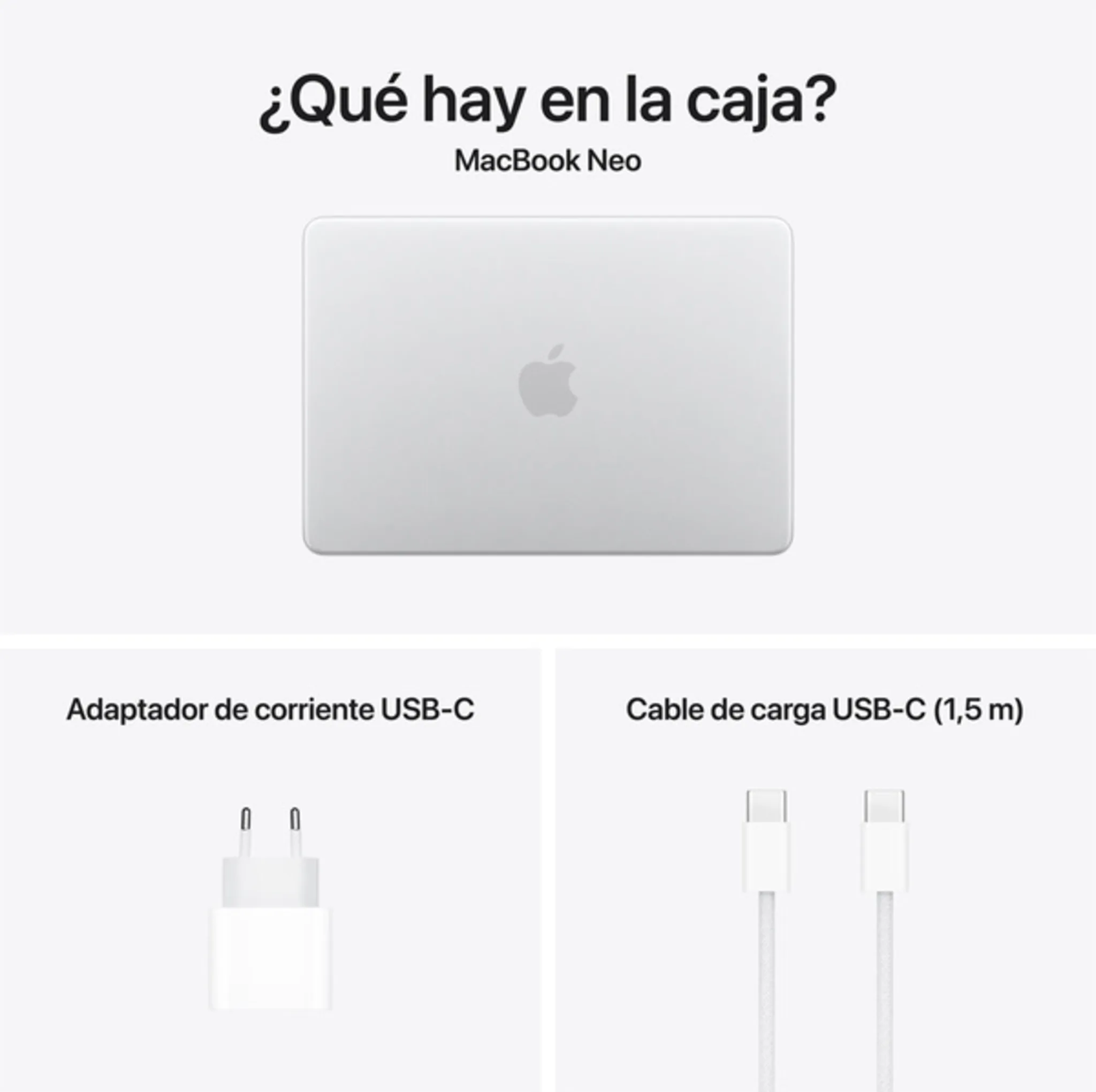 Imagen 11 de MacBook Neo 13/ A18 6C/ GPU 5C/ 8 RAM/ 512GB touch ID plata