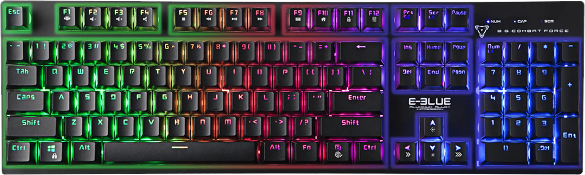 Imagen 0 de E-Blue Gaming Keyboard (EKM768BKUS-IU)