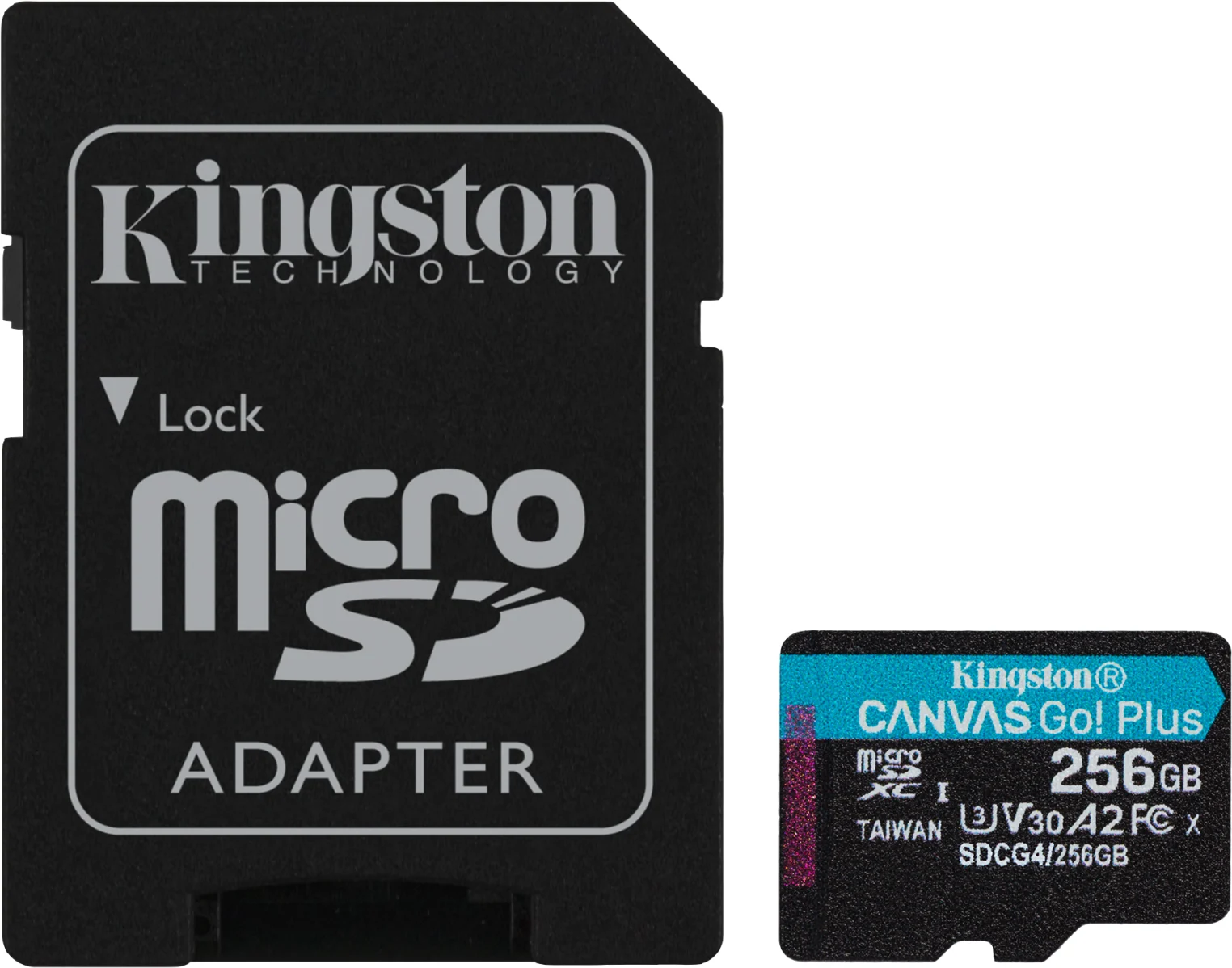 Imagen 0 de Memoria MicroSDXC 256GB Kingston Canvas Go Plus Cat10 UHS-I U3 V30 A2 Lec200MB/s