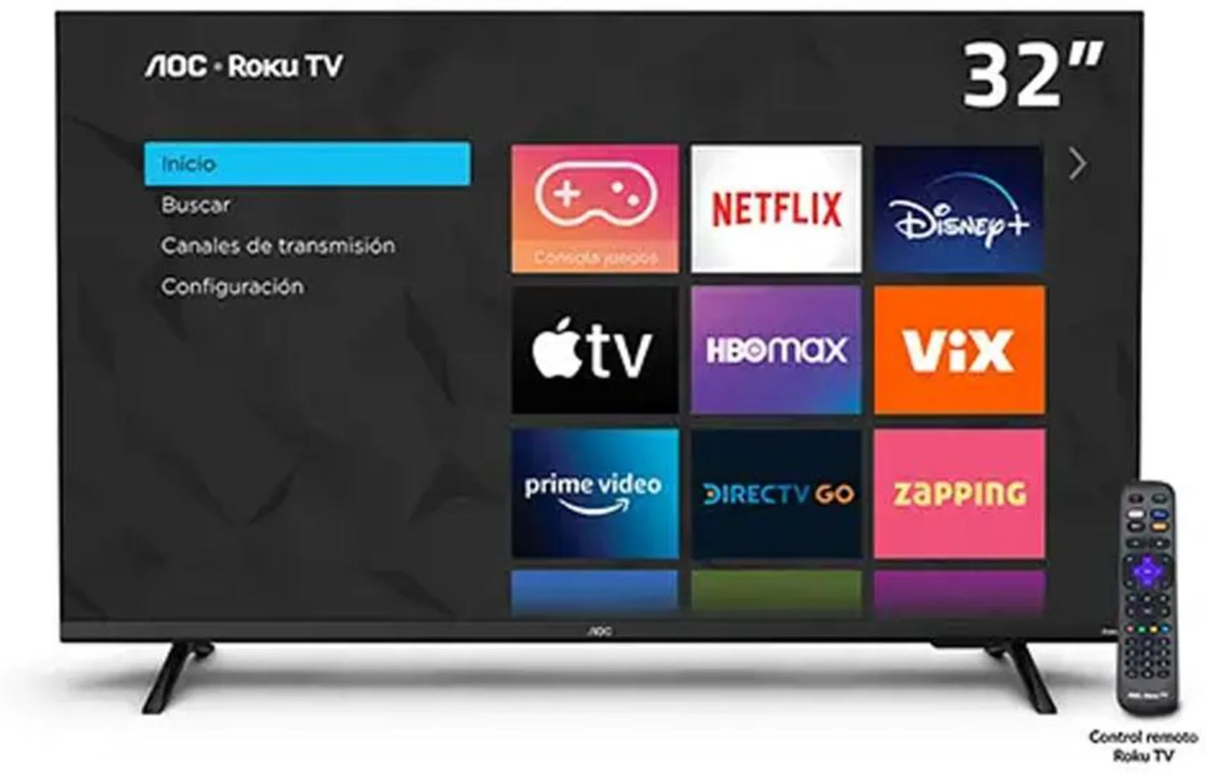 Imagen 0 de Televisor AOC 5135 32" HD 1366*768 SmartTV Roku 3*HDMI USB WIFI LAN RF 