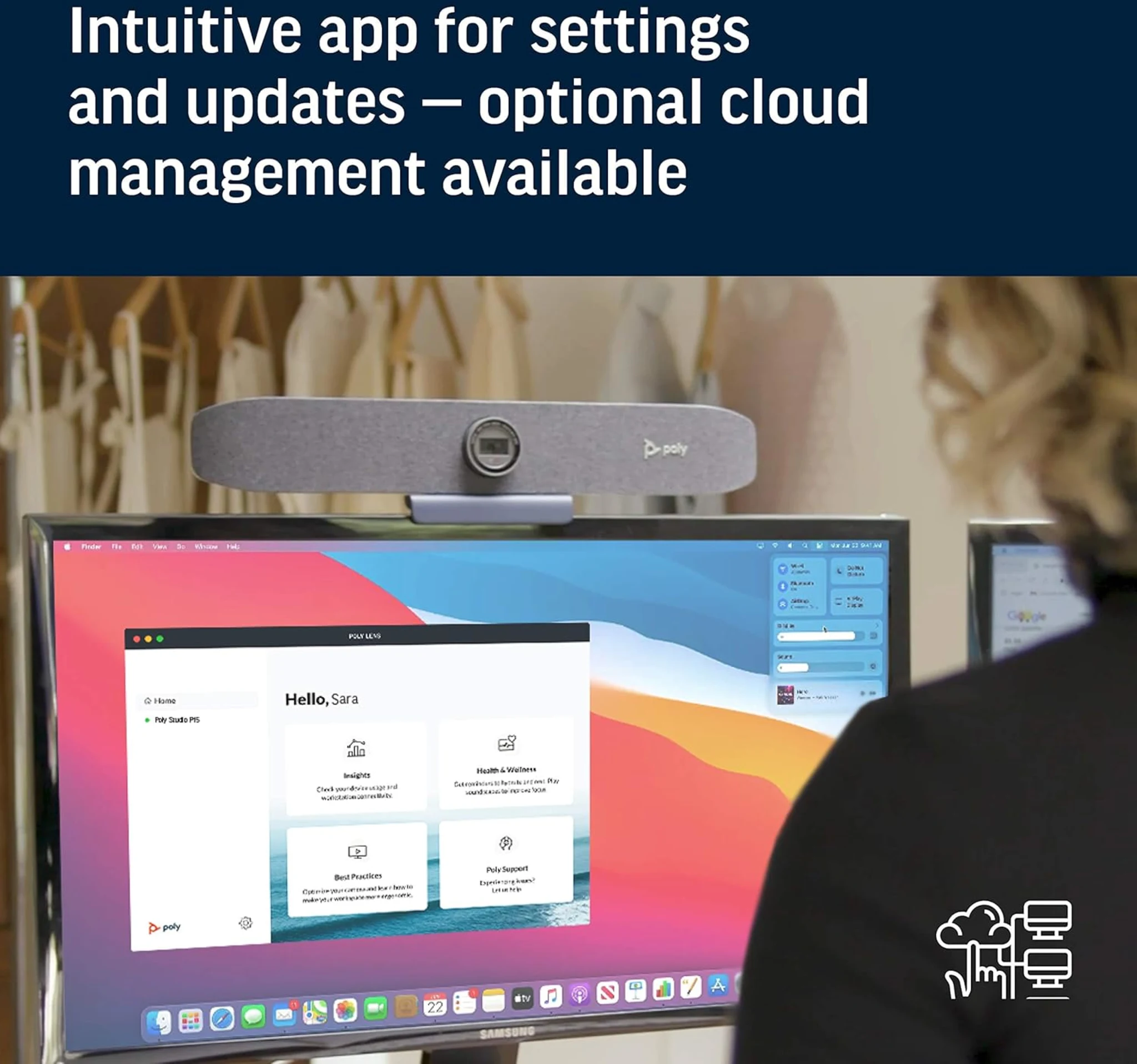 Imagen 14 de Barra de Video Conferencia Poly Studio P15, Cámara 4k UHD Cert por Zoom 