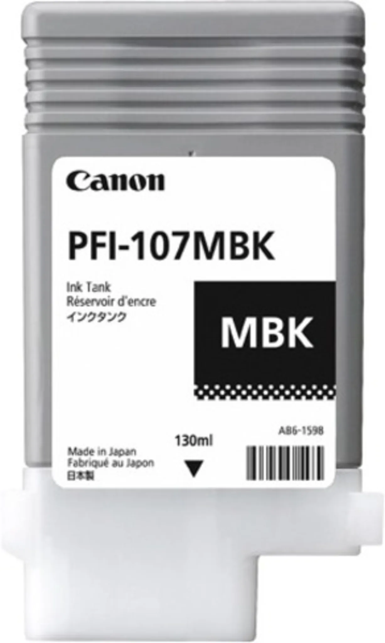 Imagen 0 de Cartridge Canon PFI-107MBK Nego Mate Tinta Imp imagePROGRAF680/685/780/785 130ml