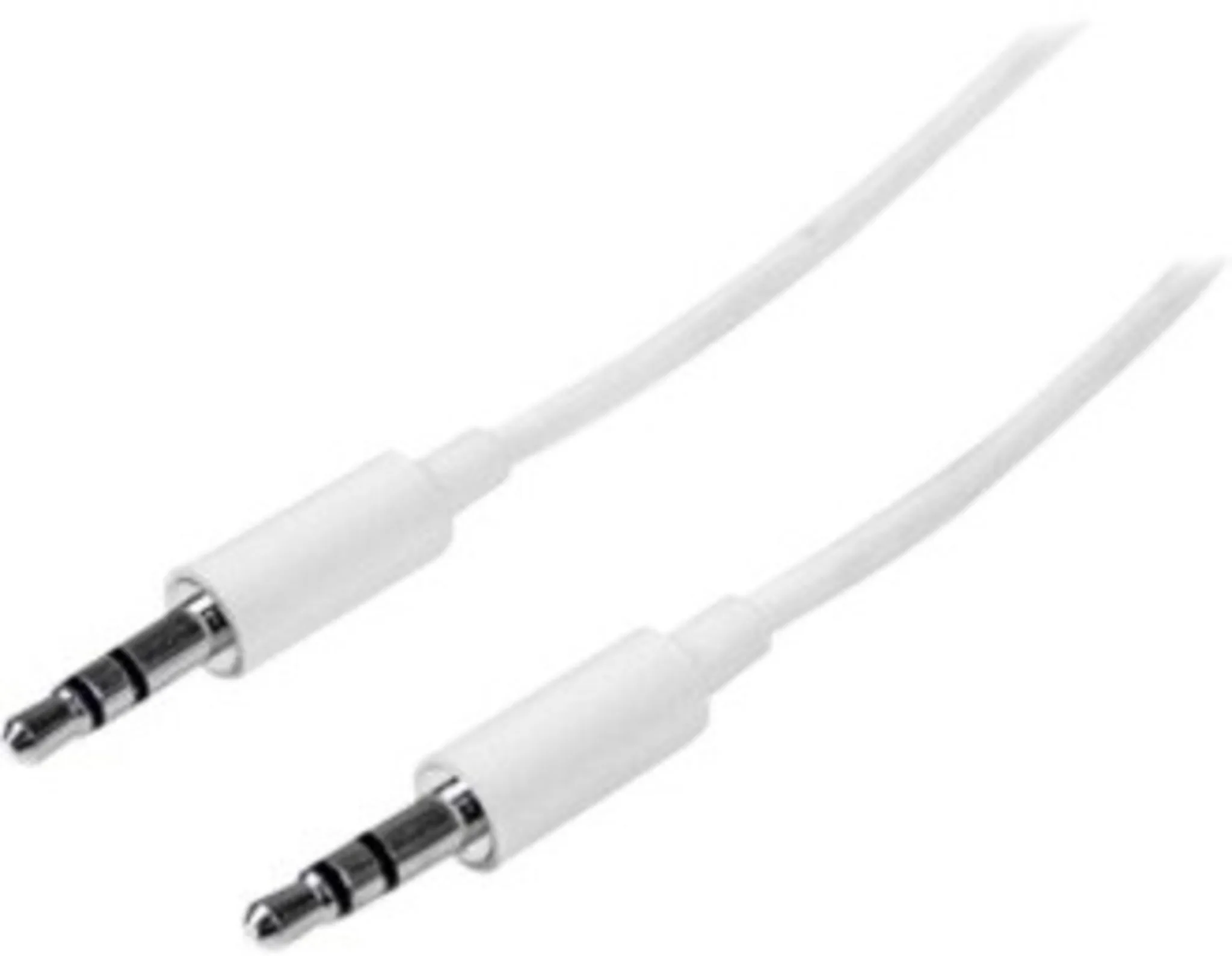 Imagen 2 de Cable de Audio Stereo Jack 3.5mm M/M 2mts p/iPod Otros Color Blanco - StarTech
