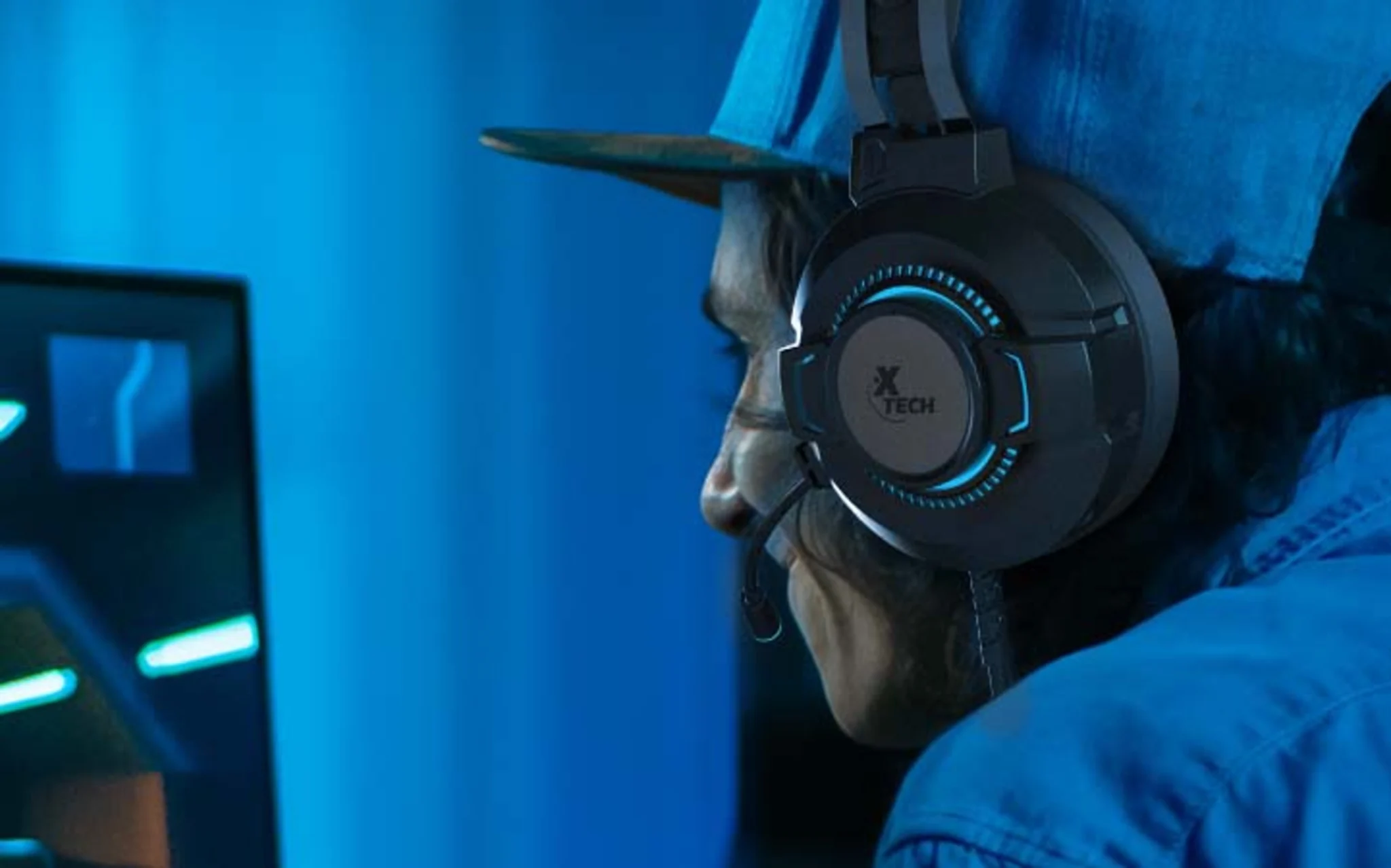 Imagen 4 de Audífonos Gamer Alámbricos Xtech XTH-565, LED c/Mic PC/Consolas Jack/USB Negro