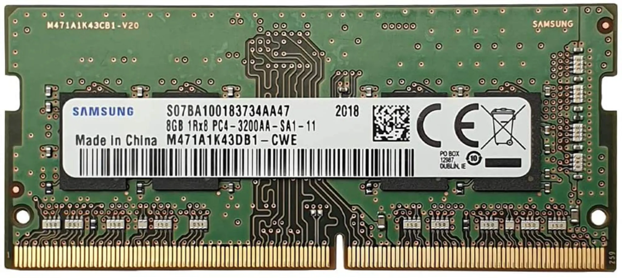 tecnomas.cl | [M471A1K43DB1-CWE] Memoria RAM 8GB DDR4 3200MHz SO-DIMM