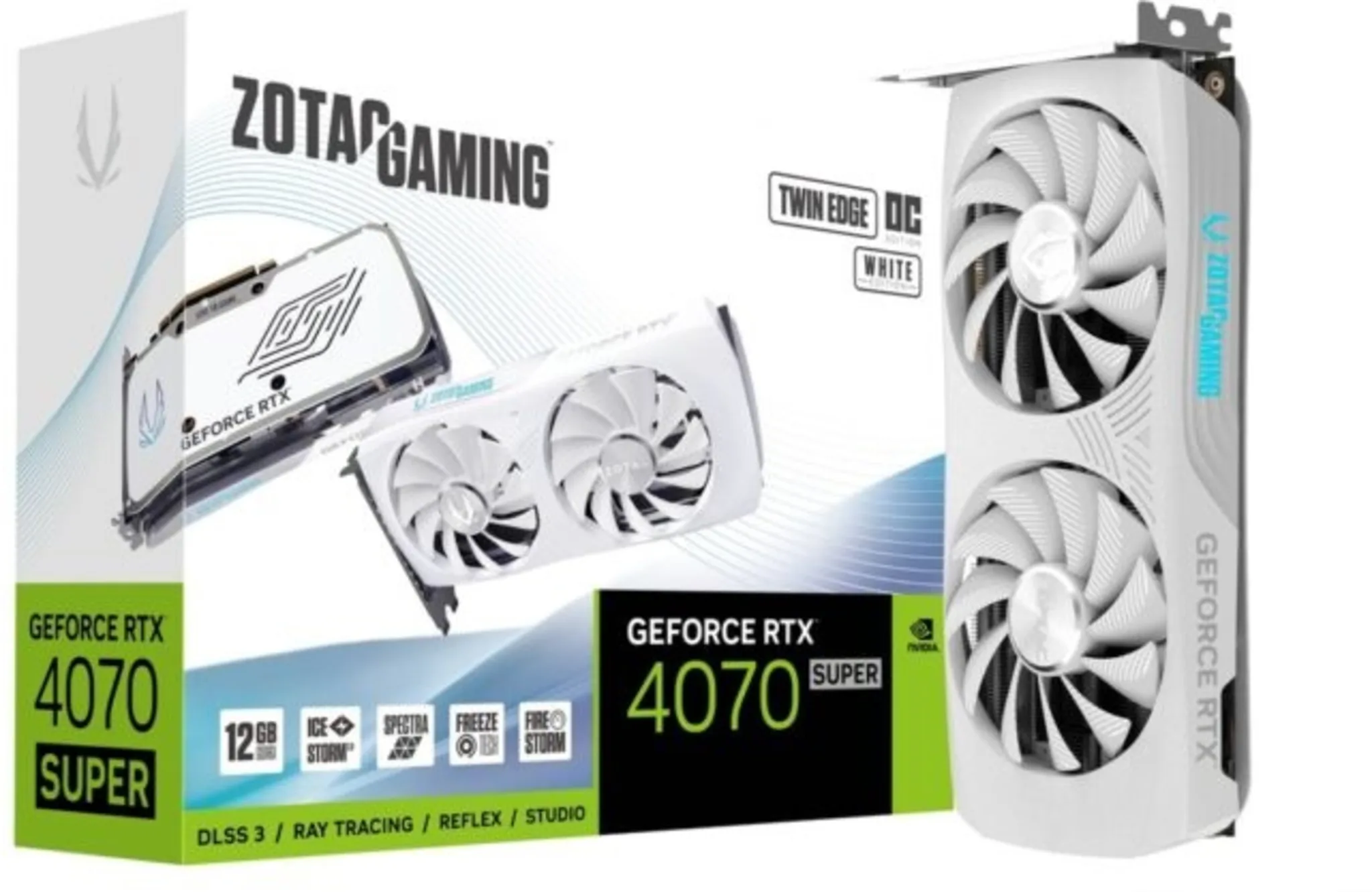 Imagen 0 de Zotac GAMING GeForce RTX 4070 SUPER TWIN EDGE OC WHITE Edition 12GB GDDR6X [ZT-D40720Q-10M]