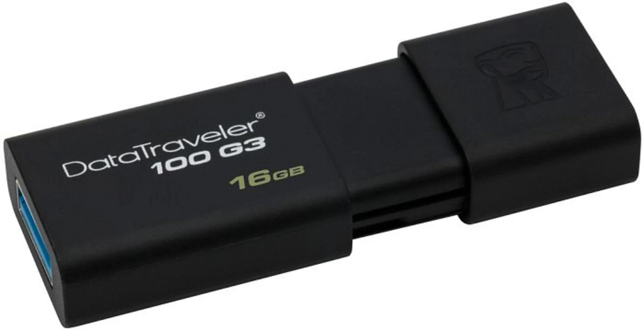 Imagen 0 de Pendrive 16GB Kingston DataTraveler 100 G3 USB 3.0 Color Negro
