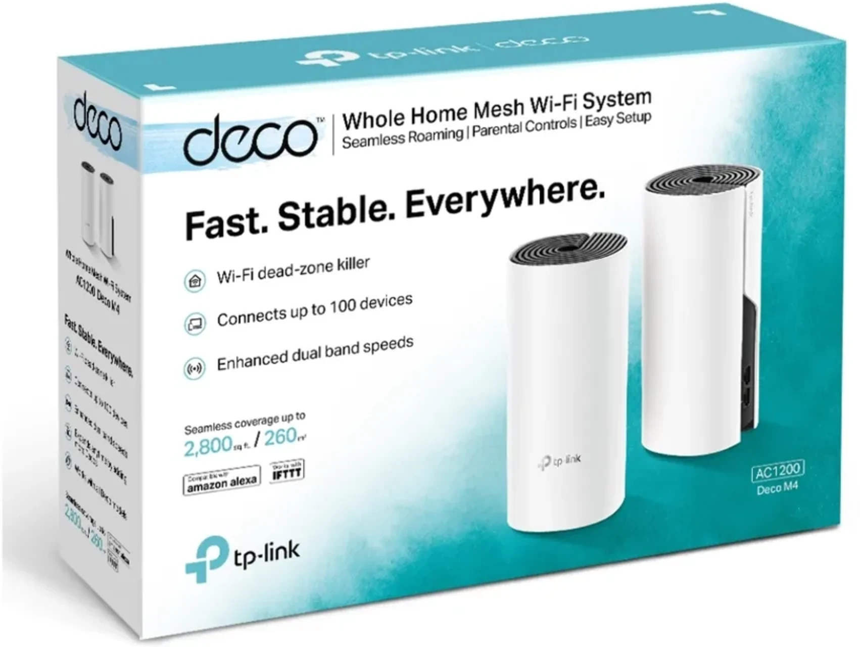 Imagen 3 de TP-LINK DECO M4 - Sistema Wi-Fi - (3 enrutadores) - malla 1GbE - Wi-Fi 5 - Doble