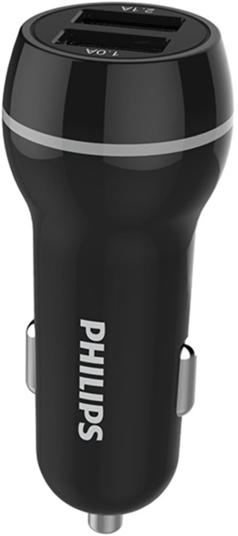 Imagen 0 de DLP2357/10 CARGADOR CEL PHILIPS DOBLE P/AUTO 3.1A 15.5W