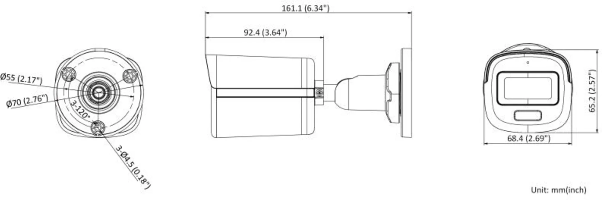Imagen 3 de Camara Bullet 3K Hikvision  Colorvu LF 2.8mm DL 20 m IP67 DWDR Plast