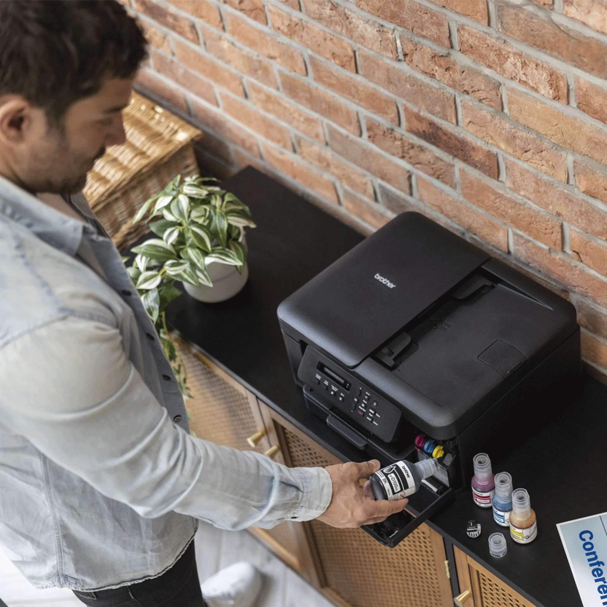 Imagen 3 de Impresora Multifunción Brother DCP-T730DW Inyección Tinta Color 1200dpi WiFi USB