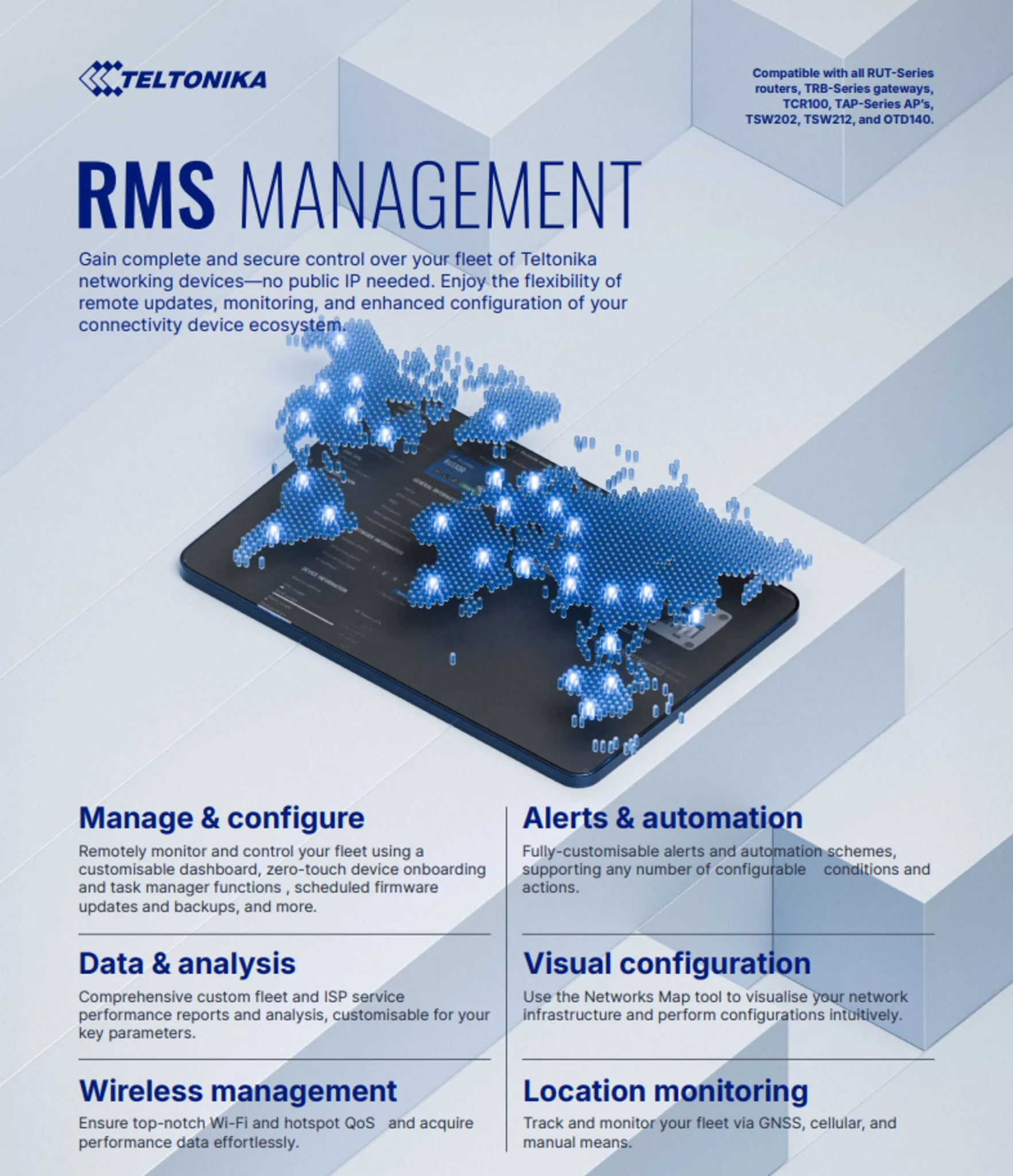 Imagen 0 de Teltonika Licencia RMS para gestion remota y soporte de soluciones Teltonika Net