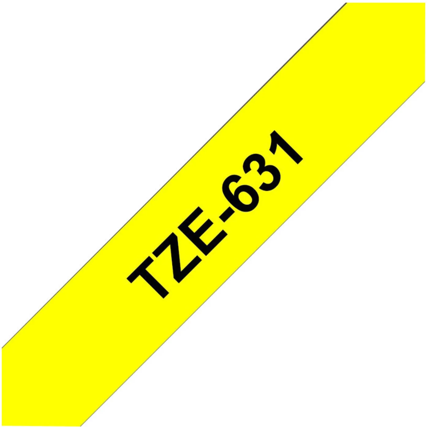 Imagen 2 de Cinta Brother TZE-631 Negro sobre Amarillo 12mm 
