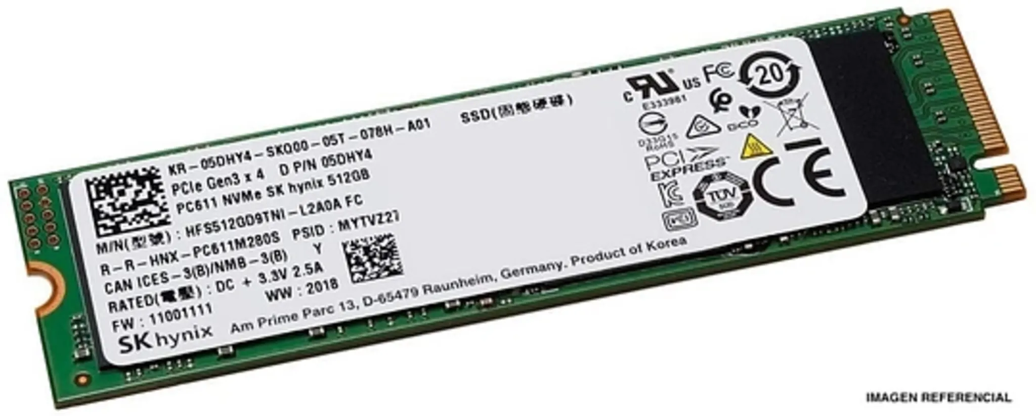 tecnomas.cl | [HFS512GD9TNI-L2B0B] Unidad SSD Hynix 512GB M.2 22*80