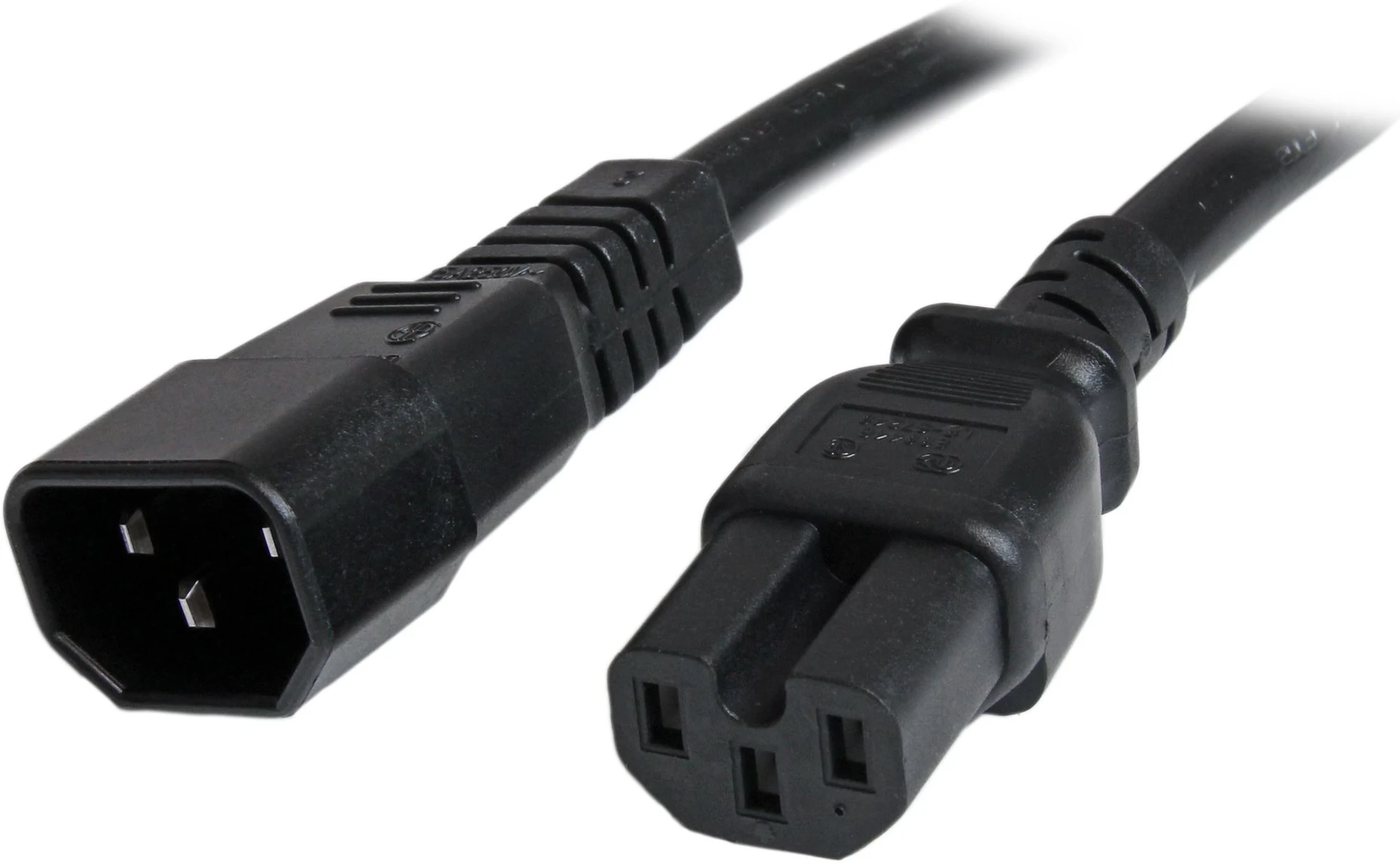 Imagen 0 de Cable de Poder IEC C14 a IEC C15 14 AWG 91cm para Computadores Servidor UPS