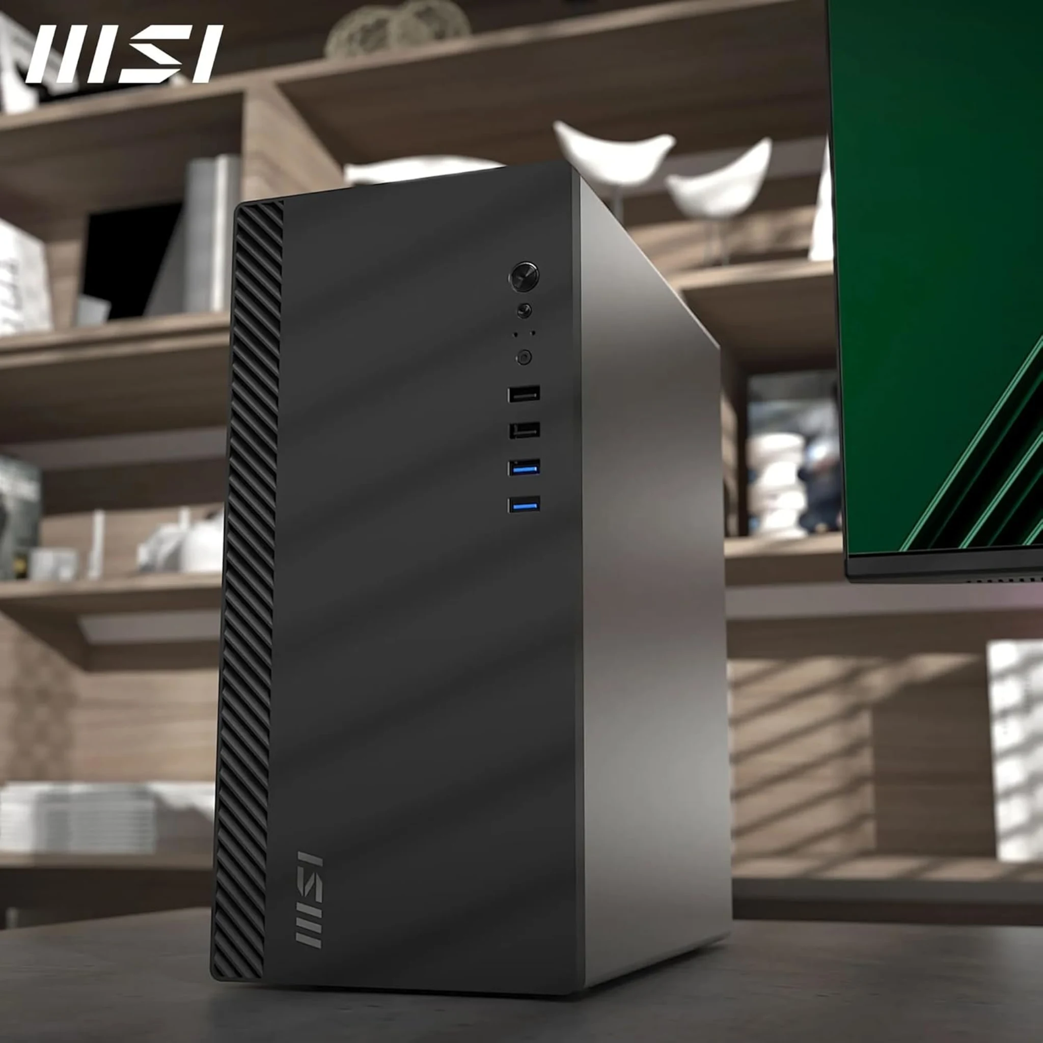 Imagen 7 de Gabinete MSI PRO SHIELD M100P, Torre Media 2*USB3.0/2.0 Sin fuente Color negro