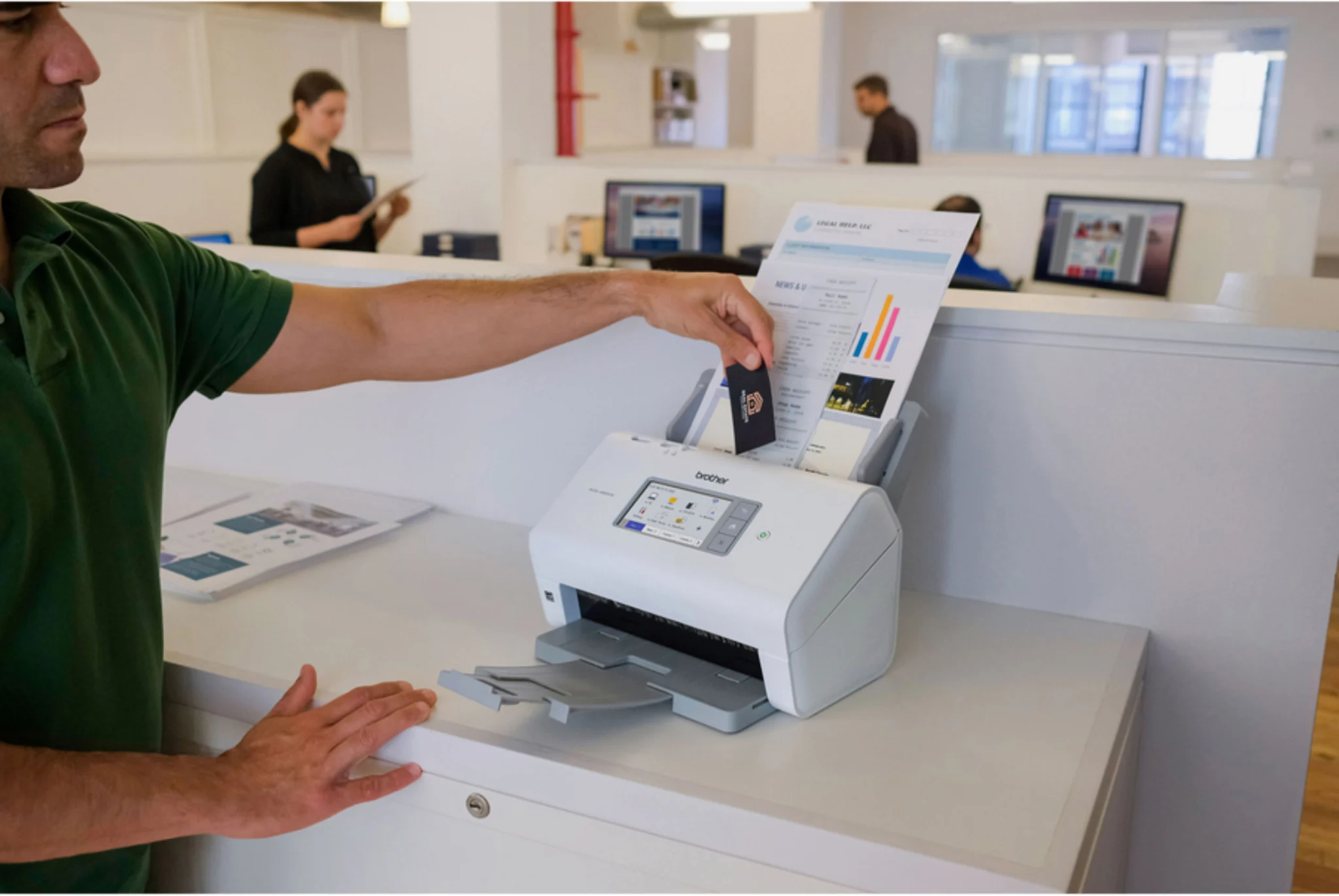 Imagen 8 de Escáner de Escritorio Brother ADS4900W, 120ppm ADF Ethernet USB 3.0 Dúplex