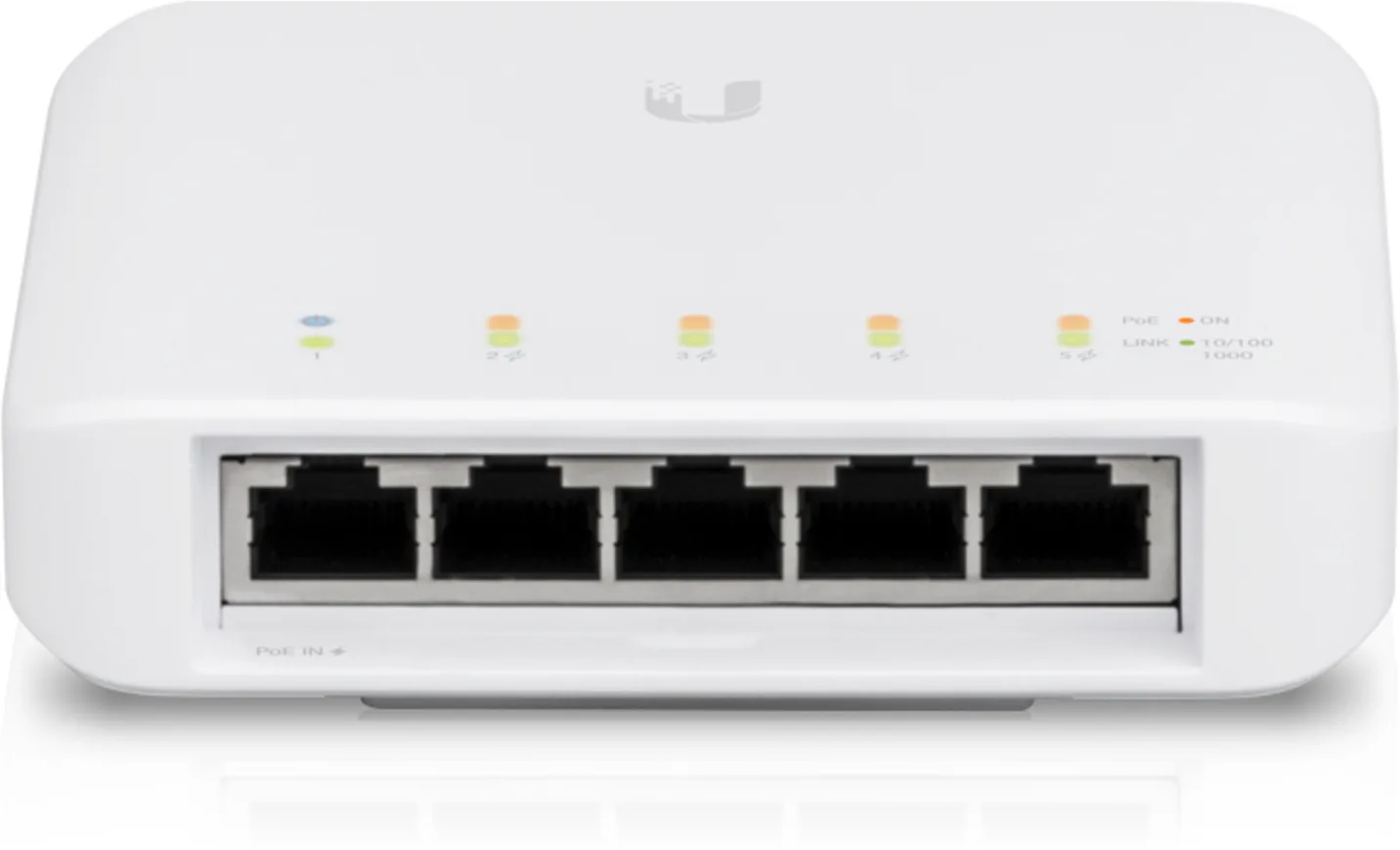 Imagen 6 de Switch Ubiquiti UniFi USW-FLEX, Conmutador,Gesti.4 x 10/100/1000 PoE+1x*10/100/1